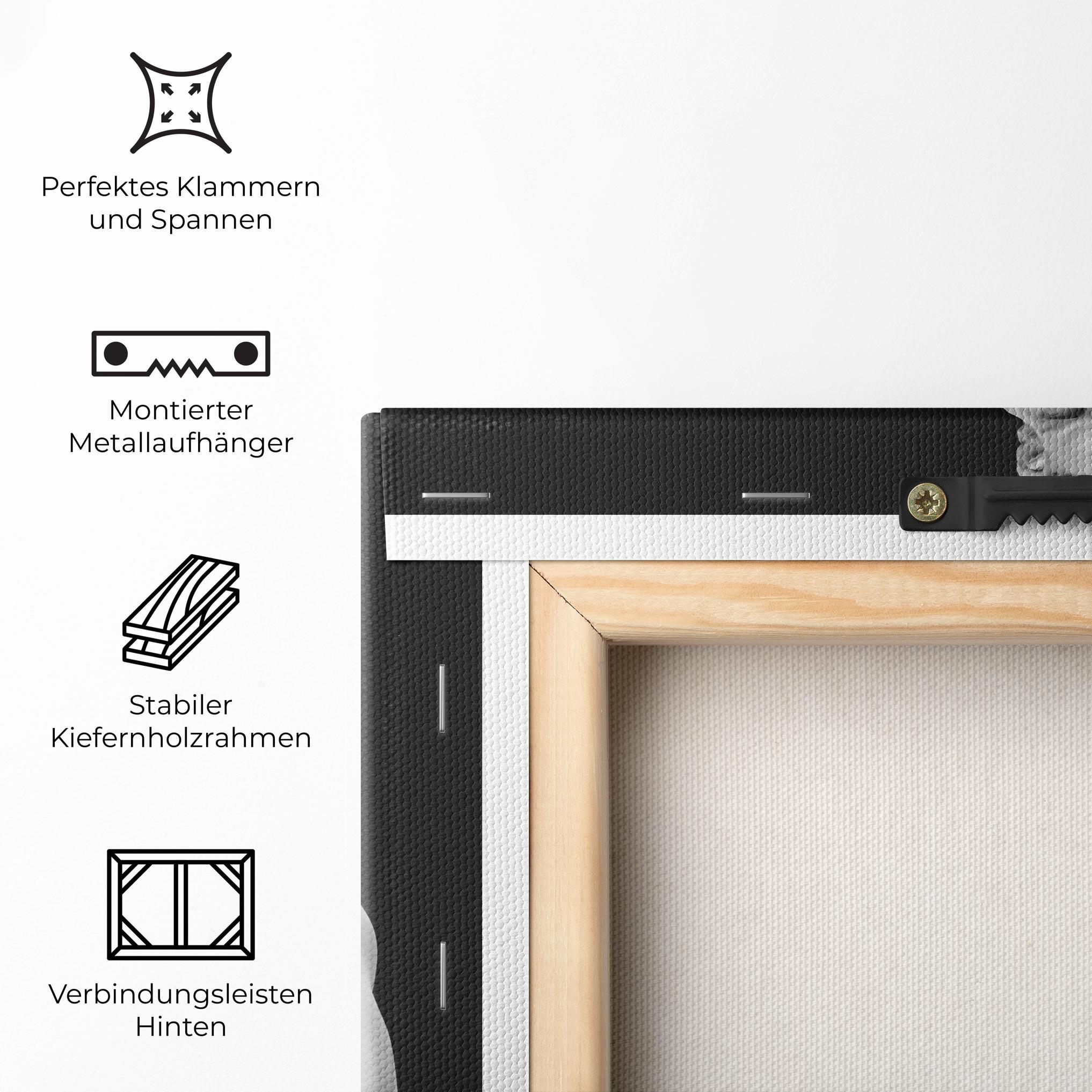 Leinwandbild Moses Statue mockup 5