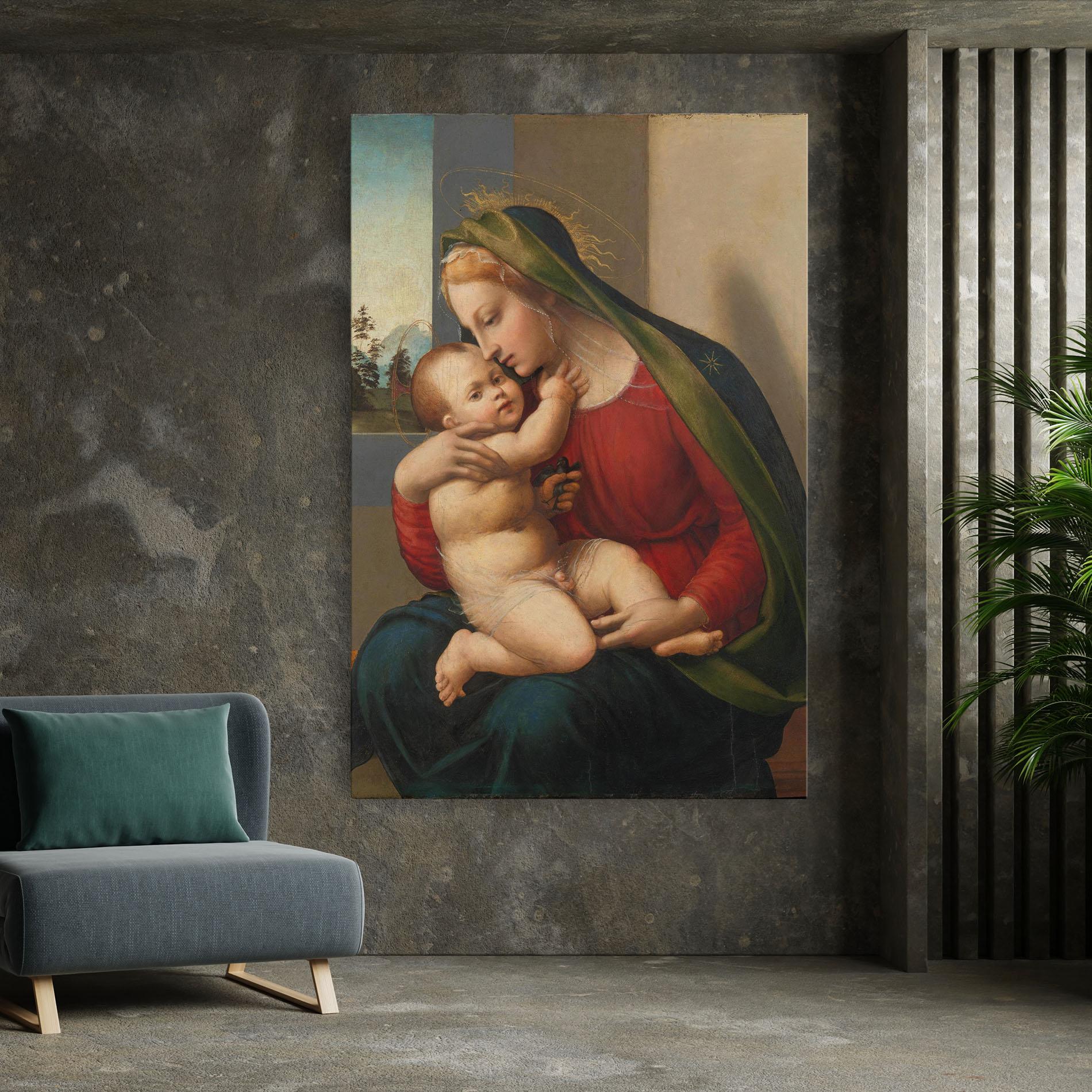 Leinwandbild Madonna And Child mockup 7