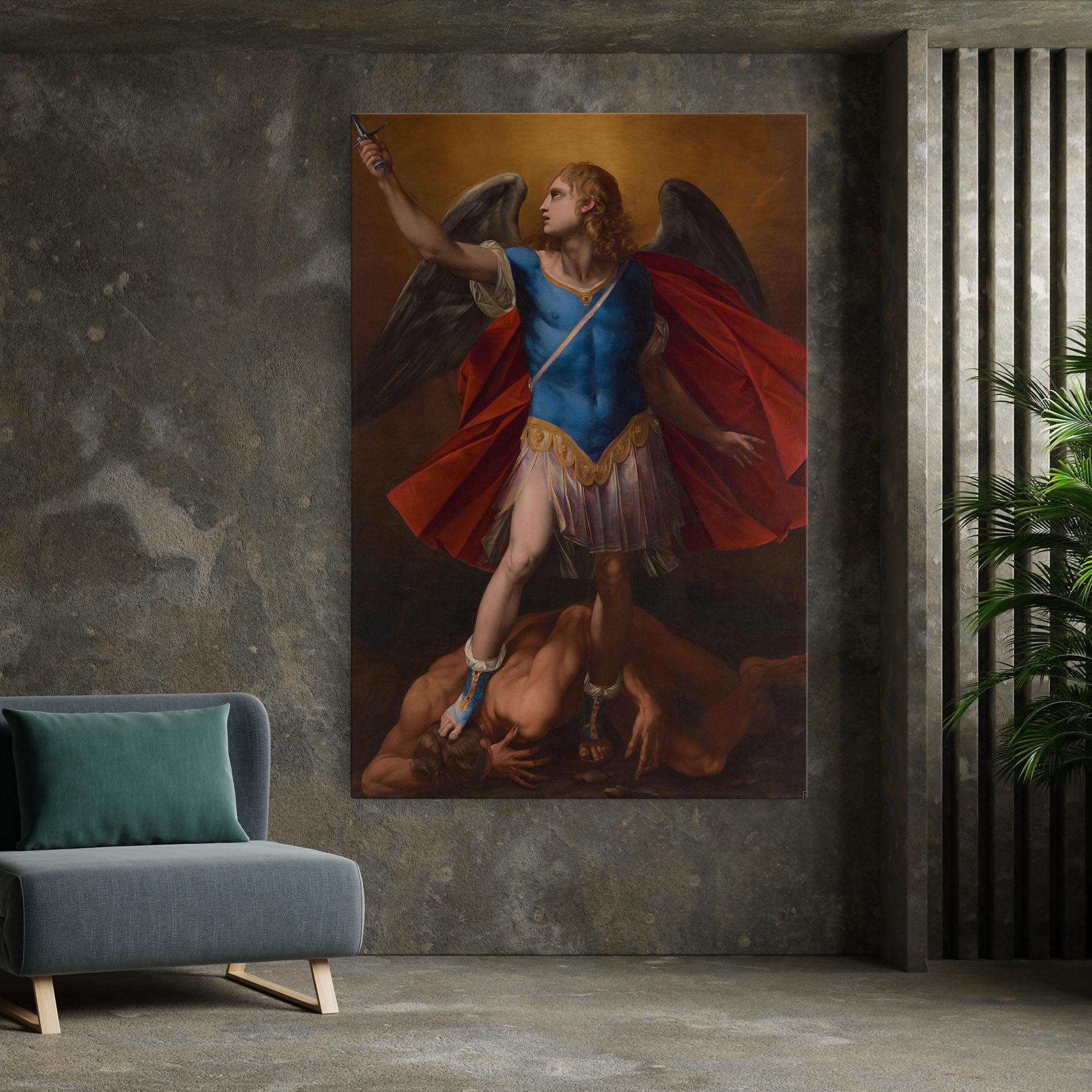 Leinwandbild Sword In Upraised mockup 7