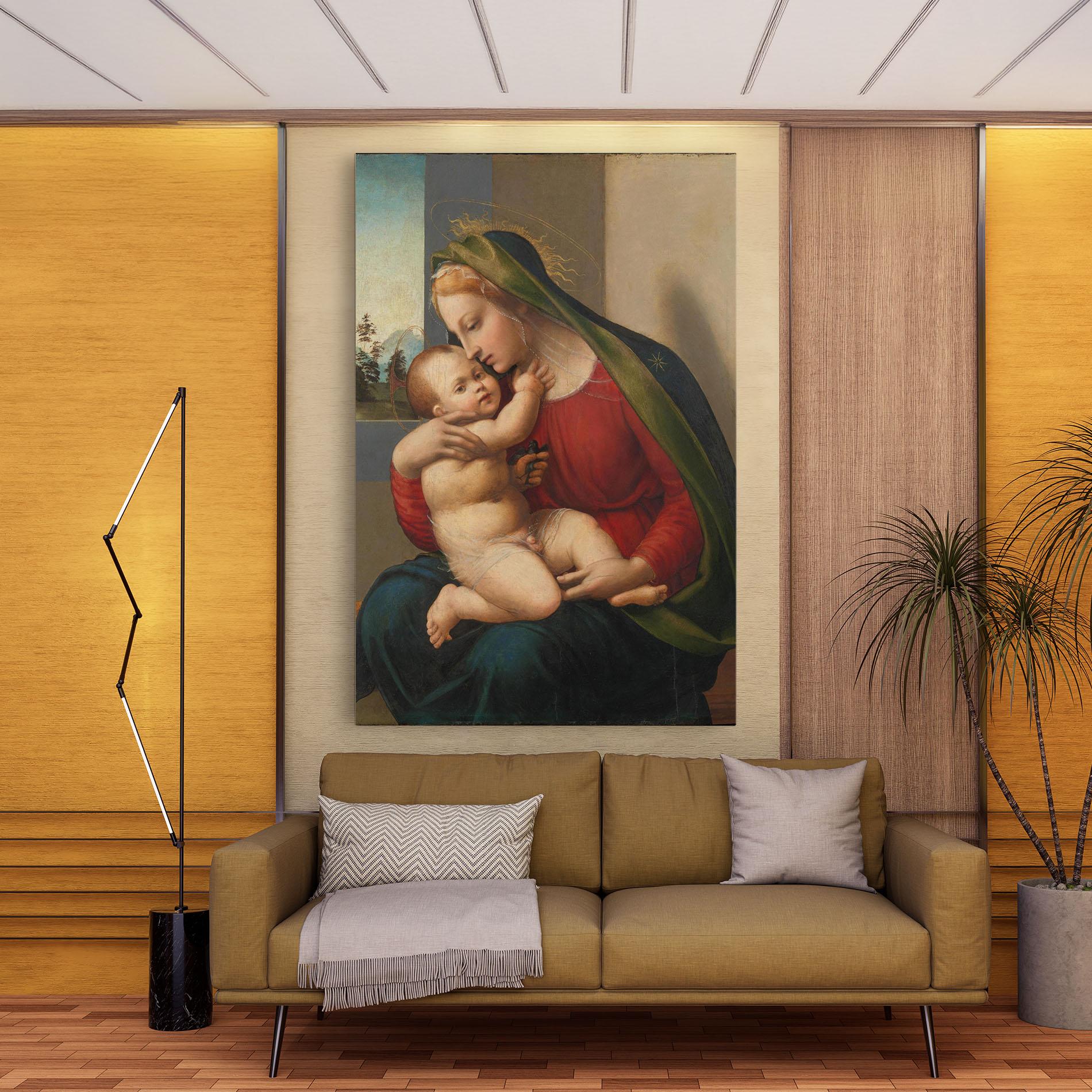 Leinwandbild Madonna And Child mockup 9