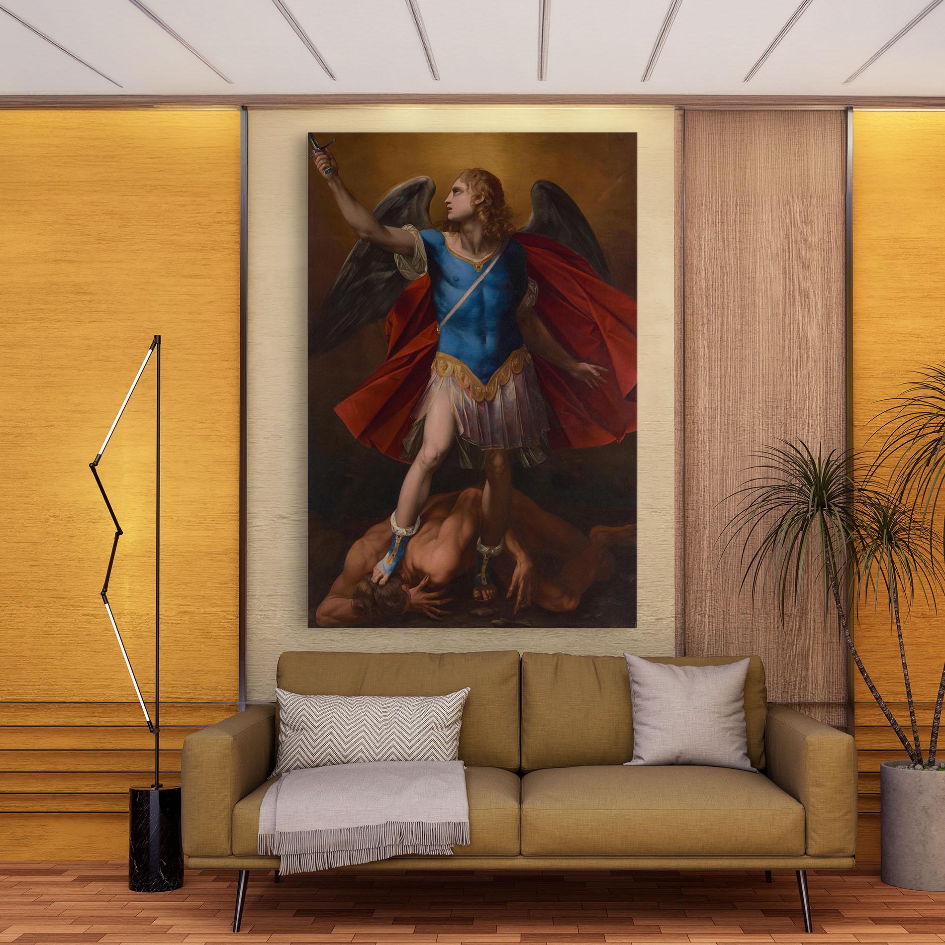 Leinwandbild Sword In Upraised mockup 9