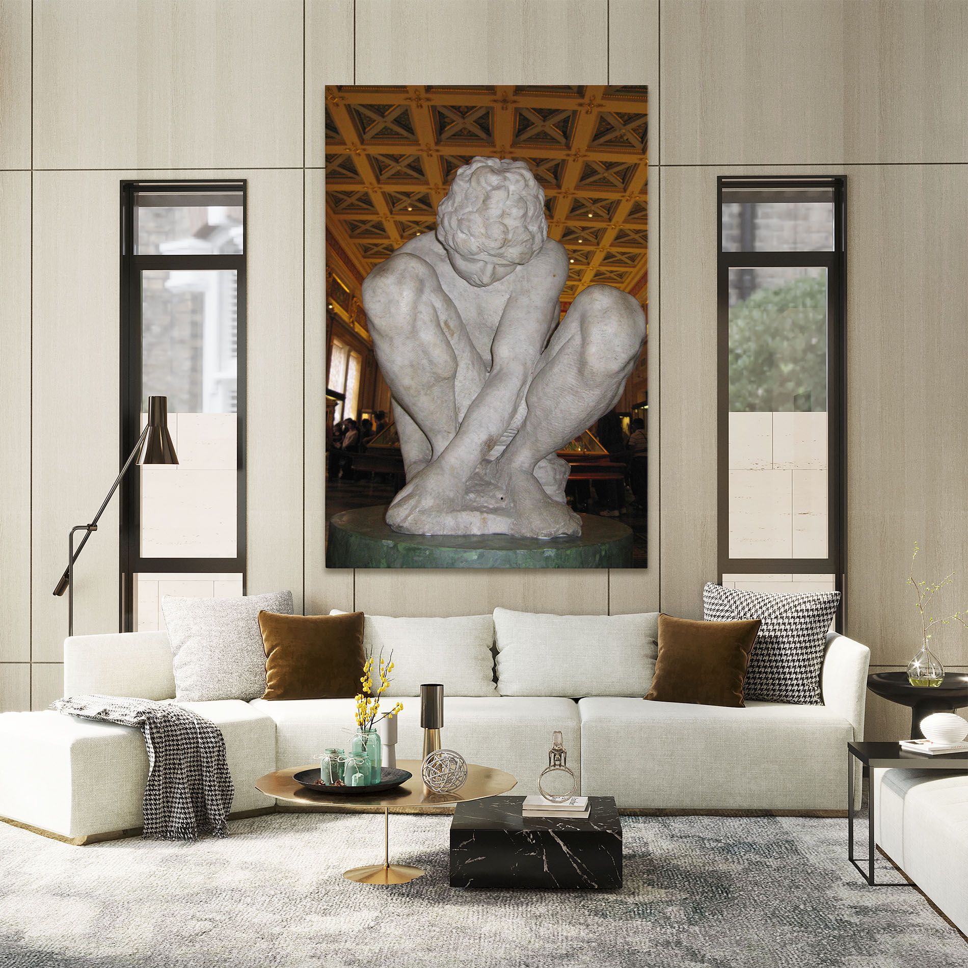 Crouching Boy mockup 2