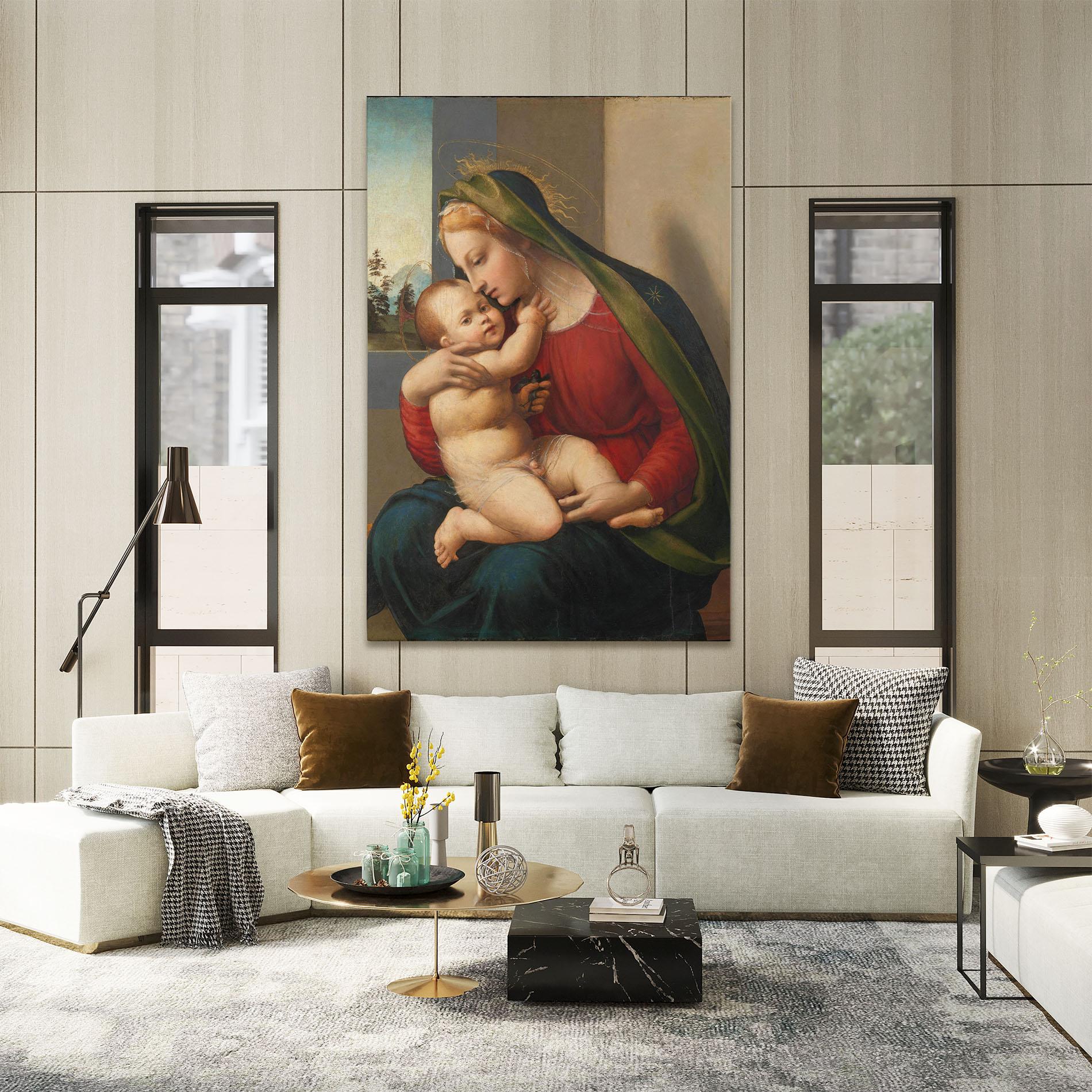 Leinwandbild Madonna And Child mockup 2