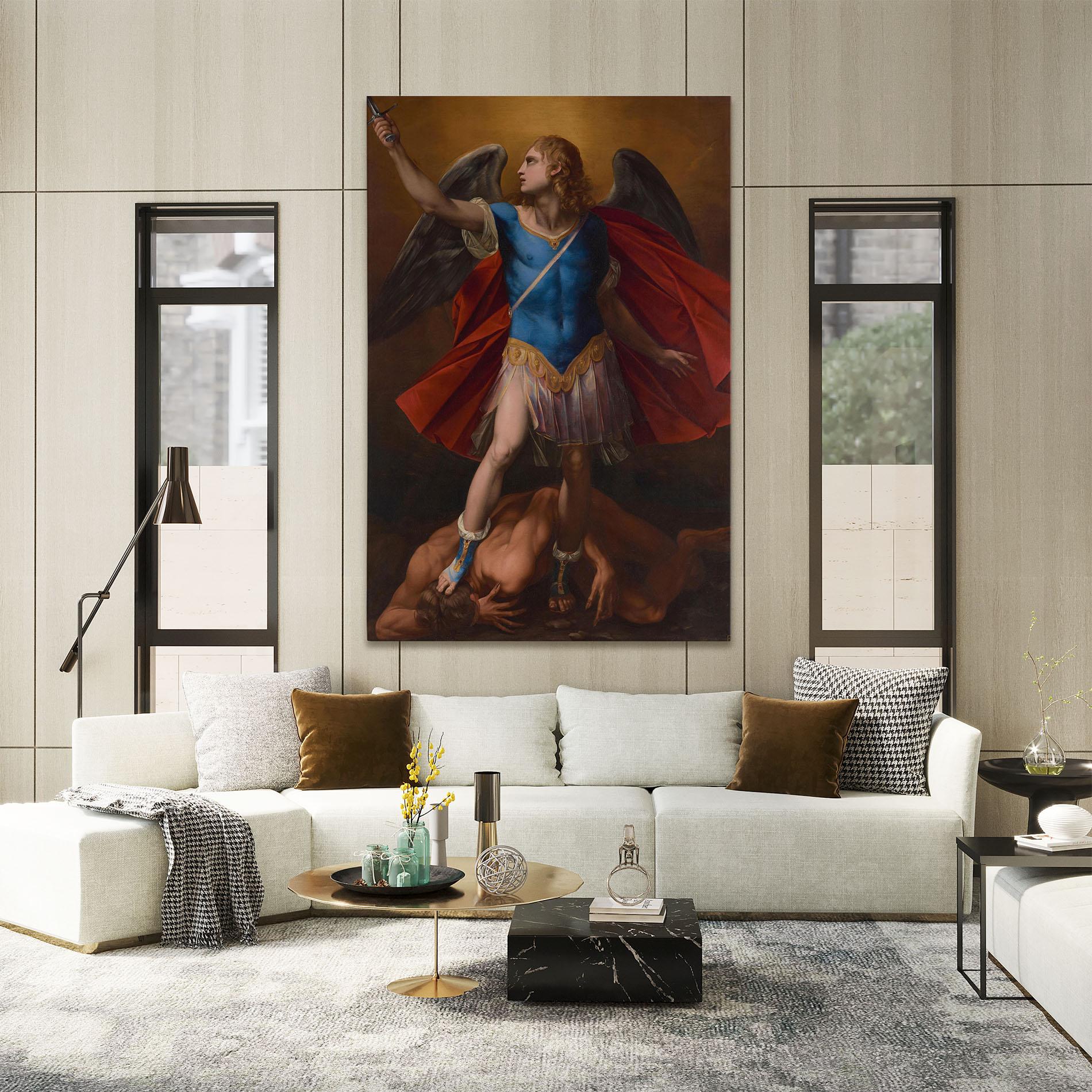 Leinwandbild Sword In Upraised mockup 2