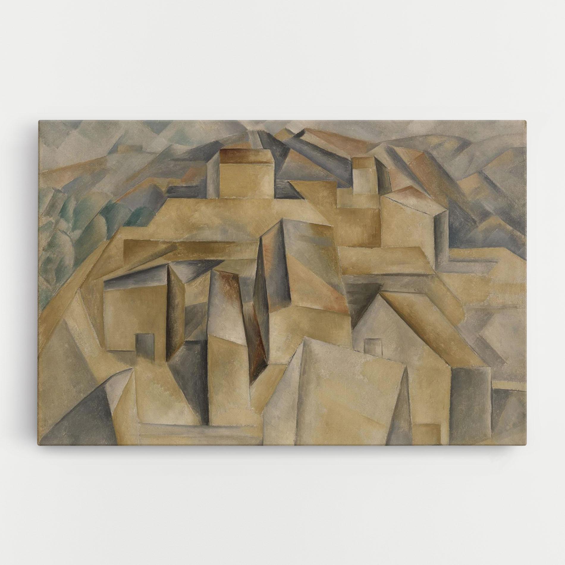 Leinwandbild Houses On The Hill mockup 0