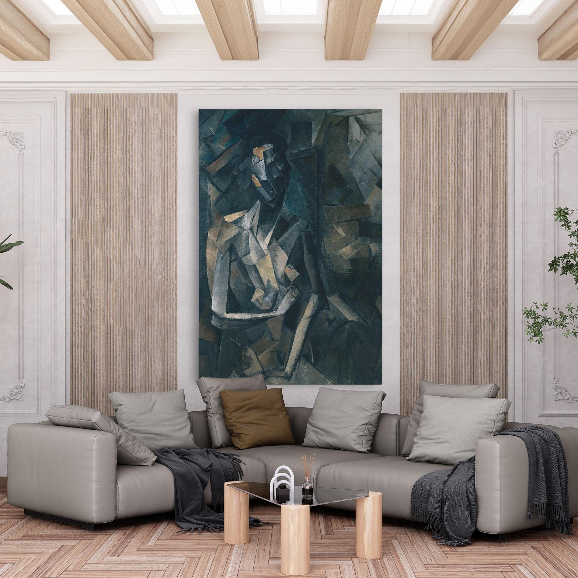 Leinwandbild Dans Un Fauteuil mockup 6