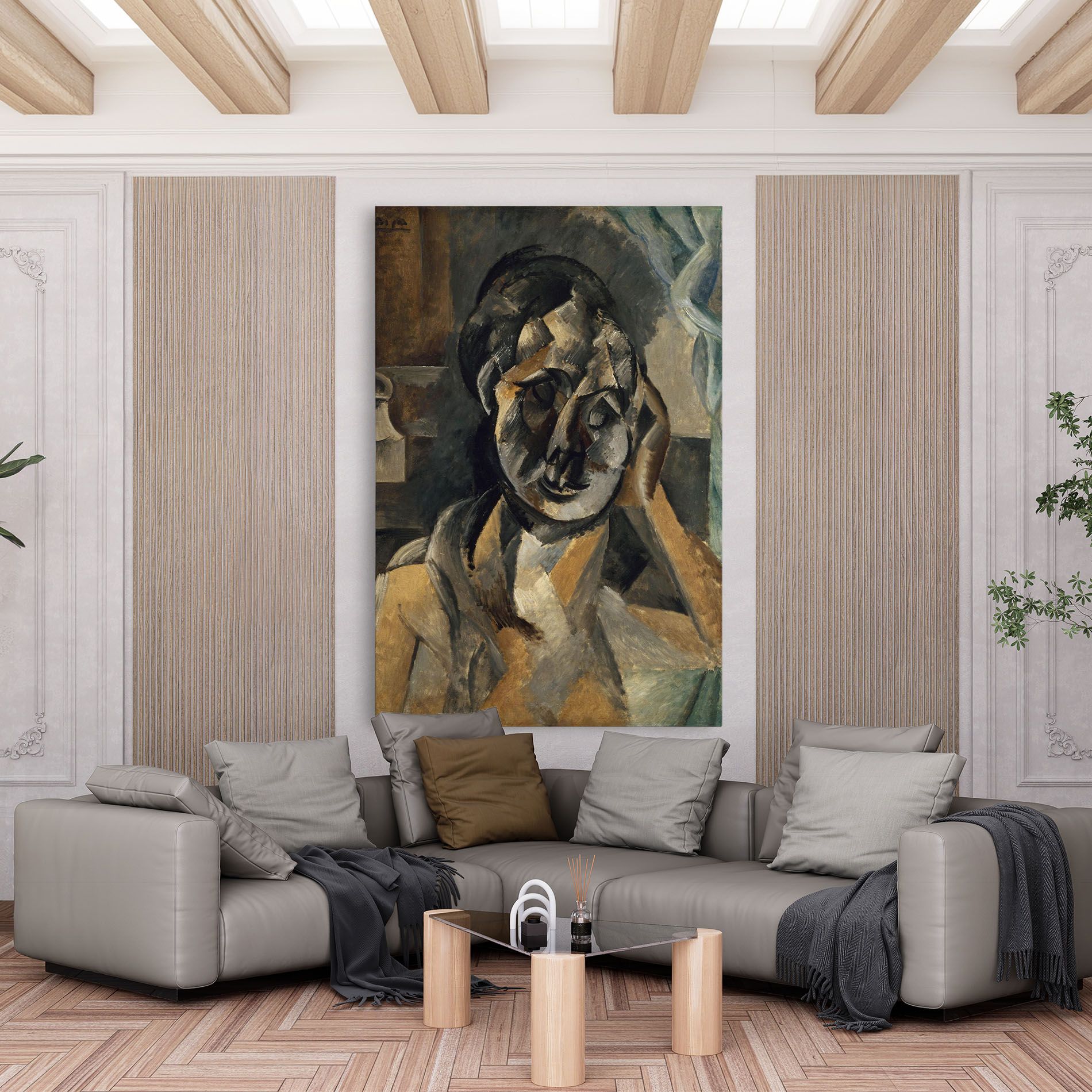 Woman With Mustard mockup 6