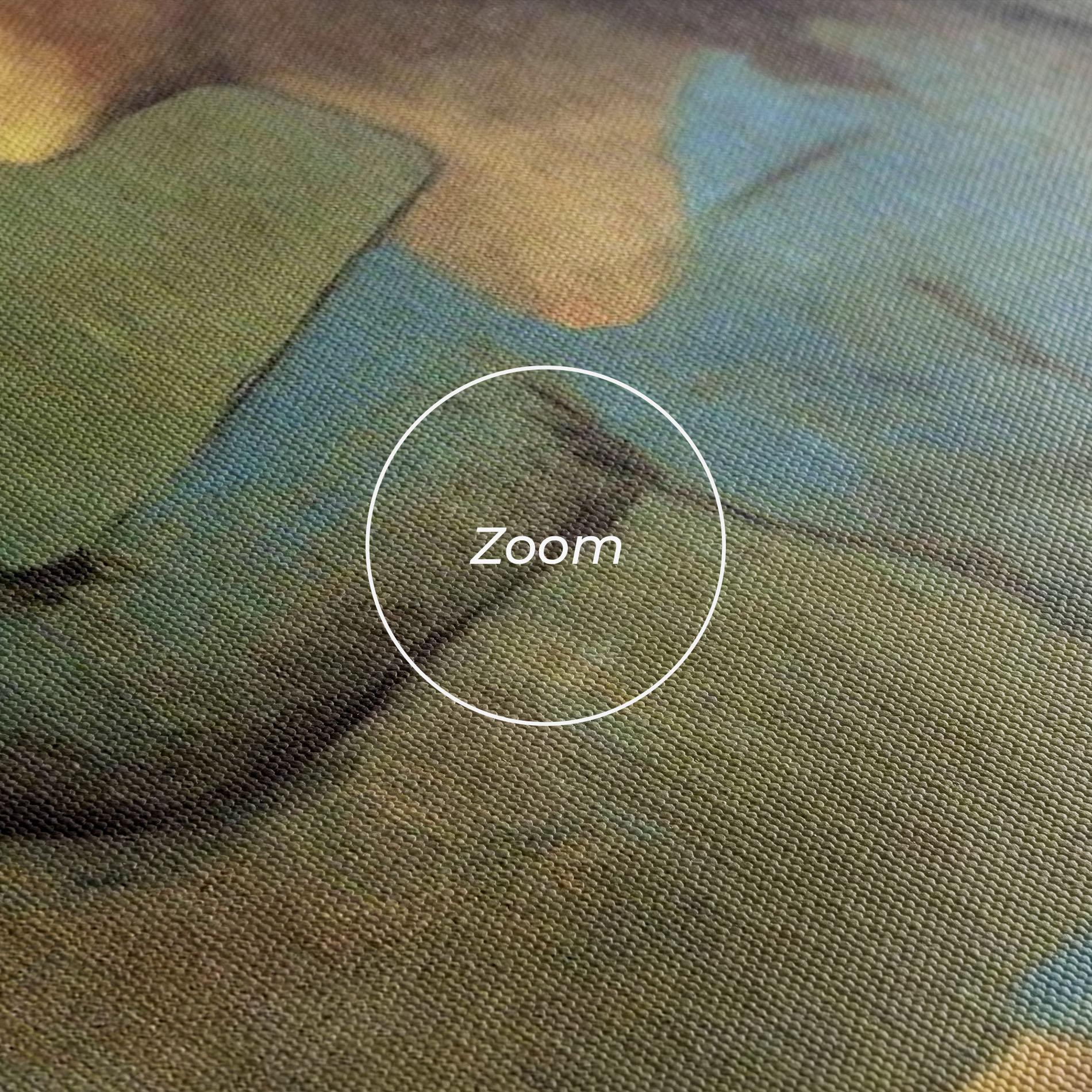 Leinwandbild Lady With A Fan mockup 3