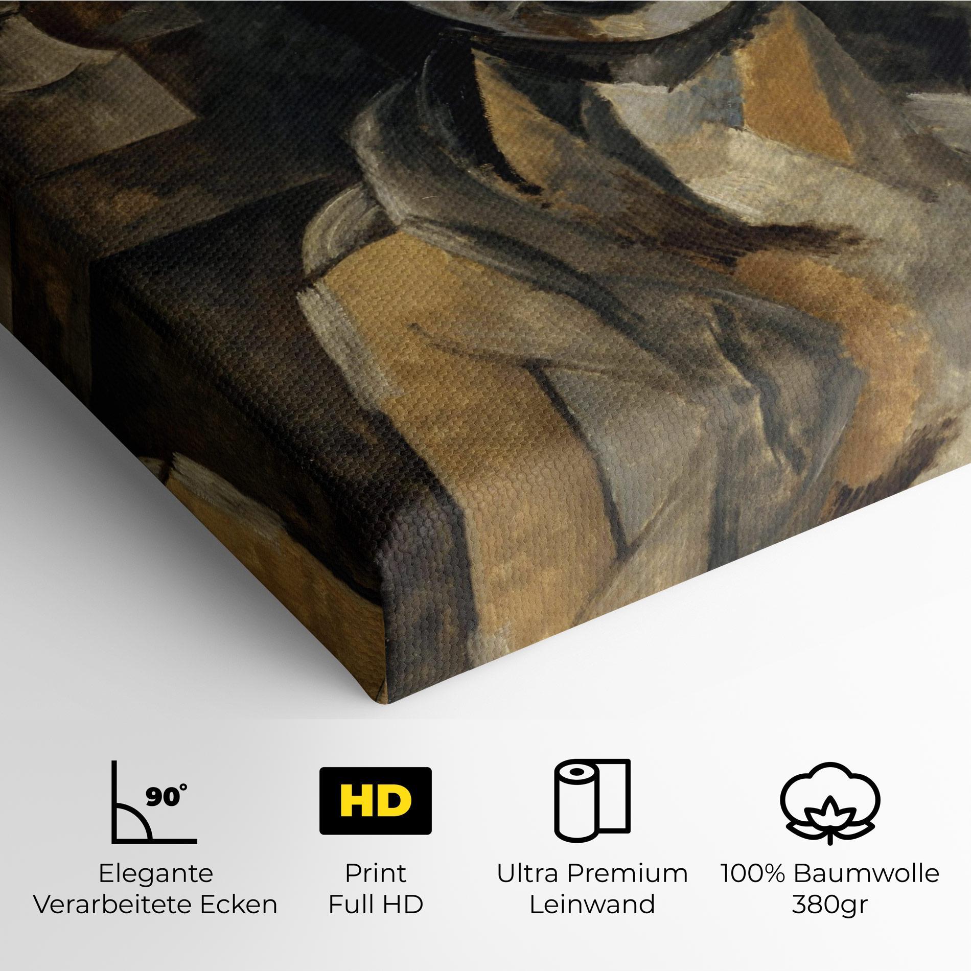 Leinwandbild Woman With Mustard mockup 4