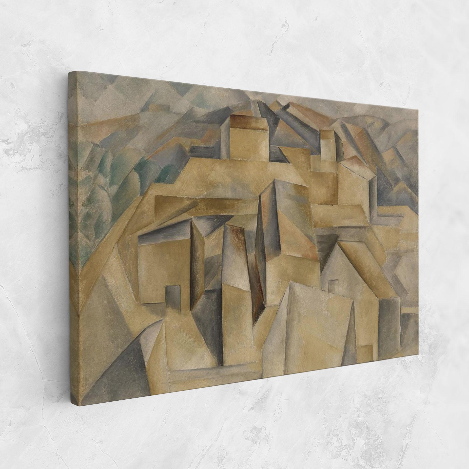 Leinwandbild Houses On The Hill mockup 1