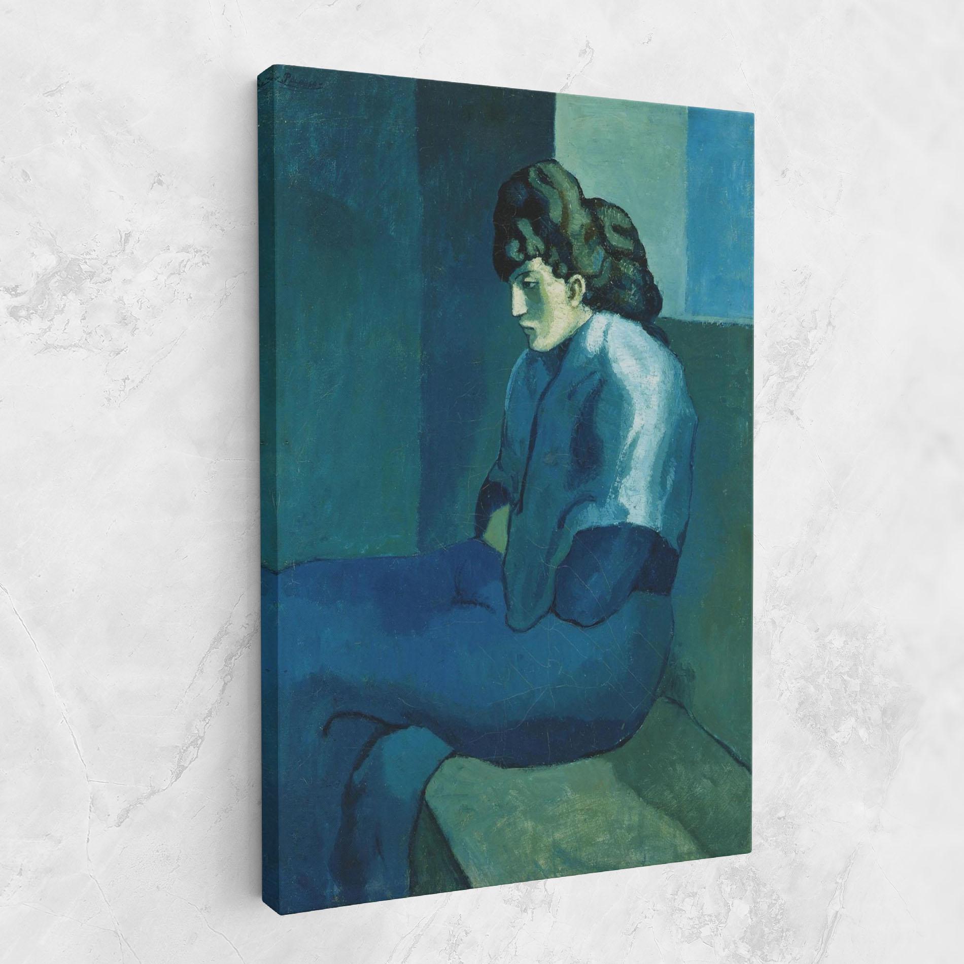 Leinwandbild Femme Assise mockup 1