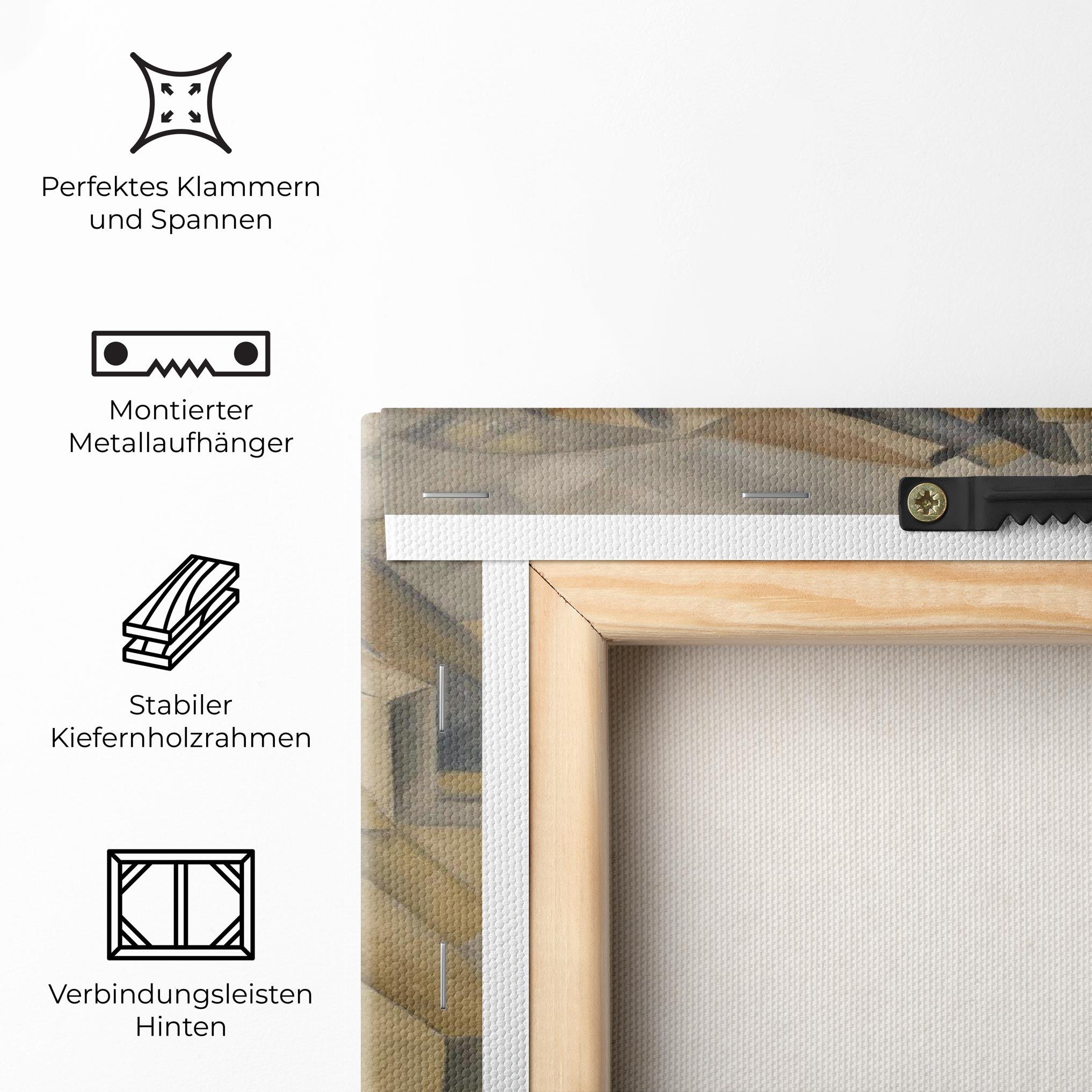 Leinwandbild Houses On The Hill mockup 5