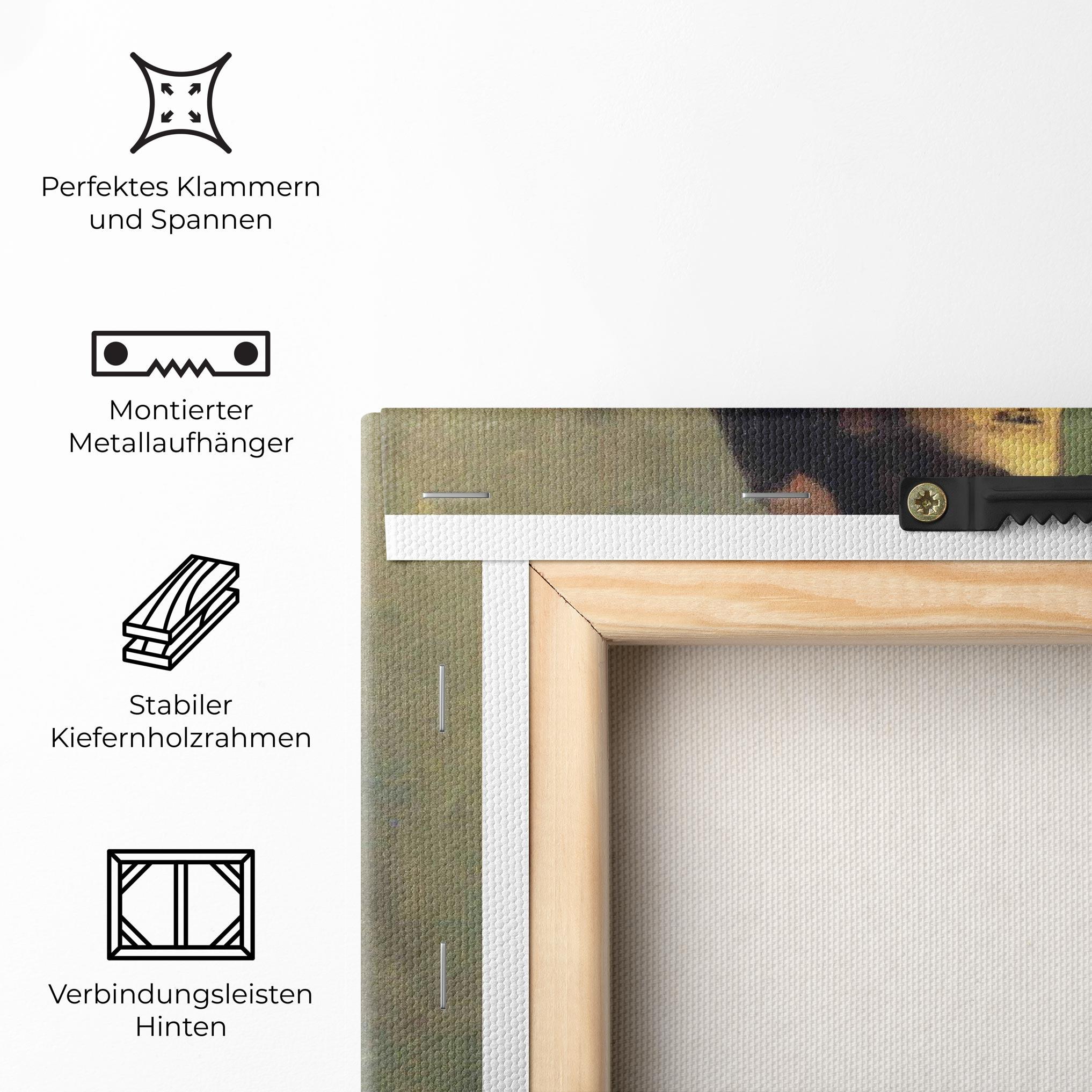 Leinwandbild Lady With A Fan mockup 5