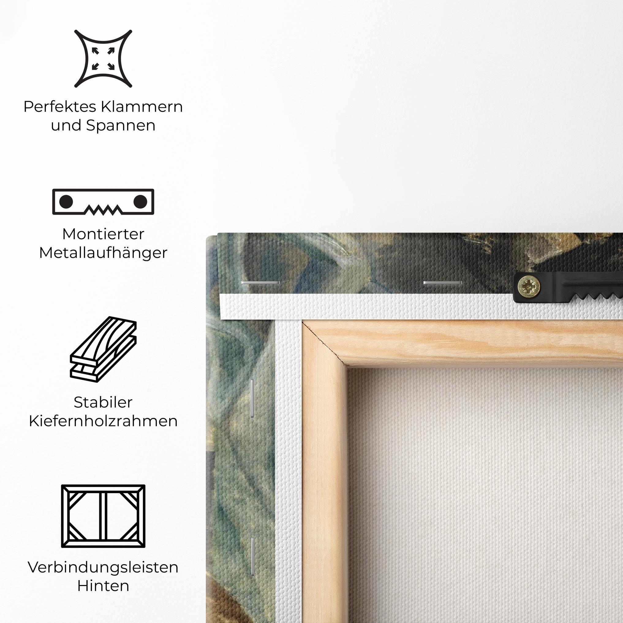 Leinwandbild Woman With Mustard mockup 5