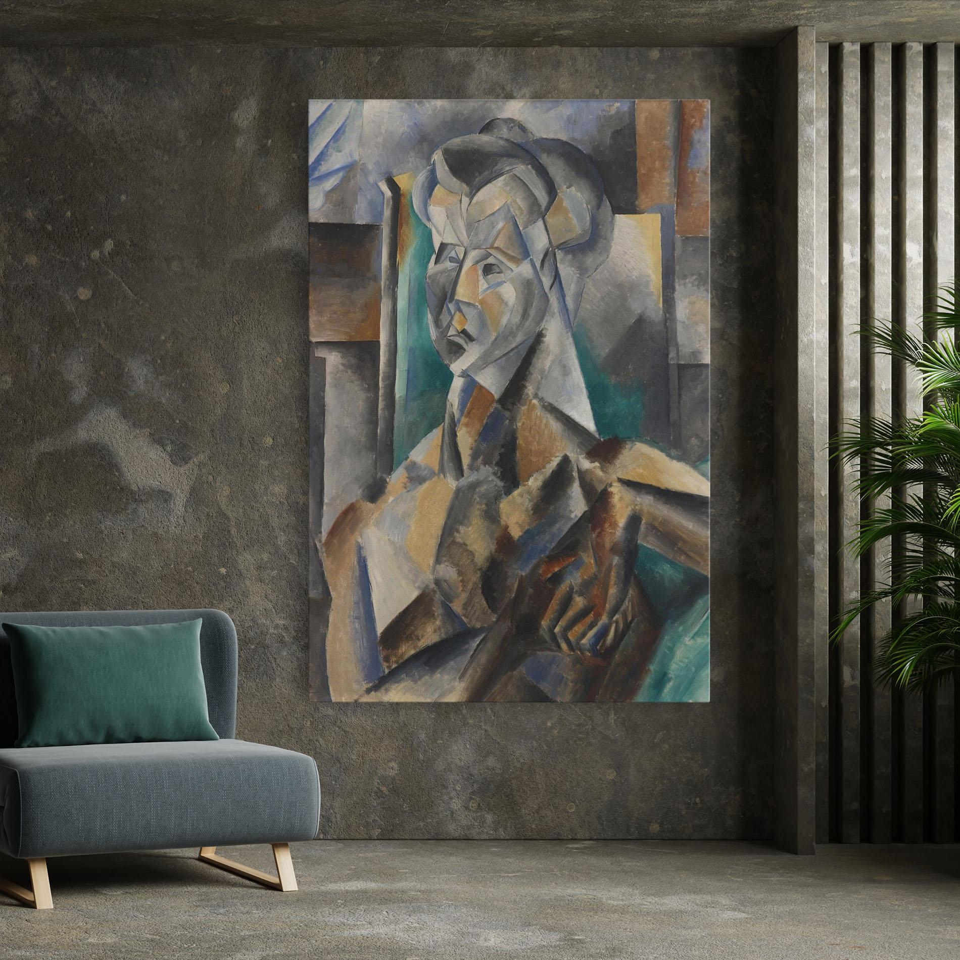 Leinwandbild Buste De Femme mockup 7