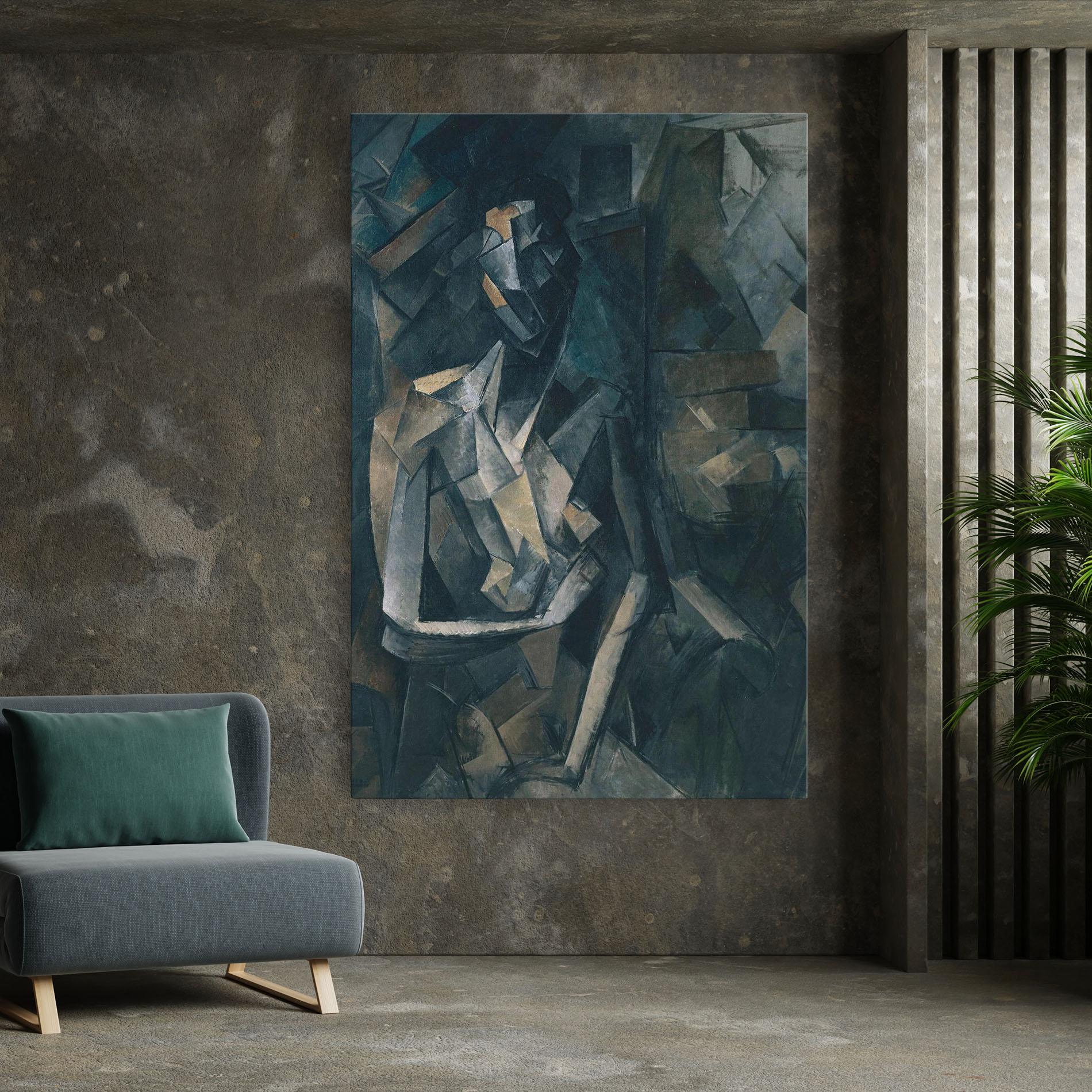 Leinwandbild Dans Un Fauteuil mockup 7