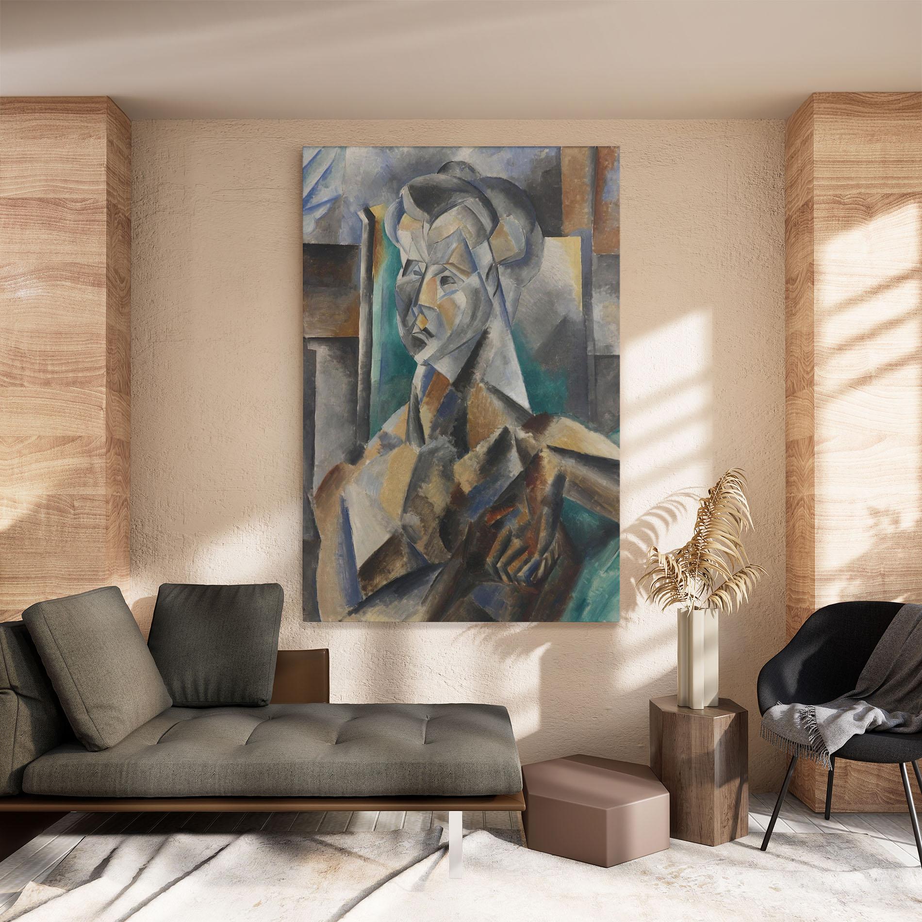 Leinwandbild Buste De Femme mockup 8