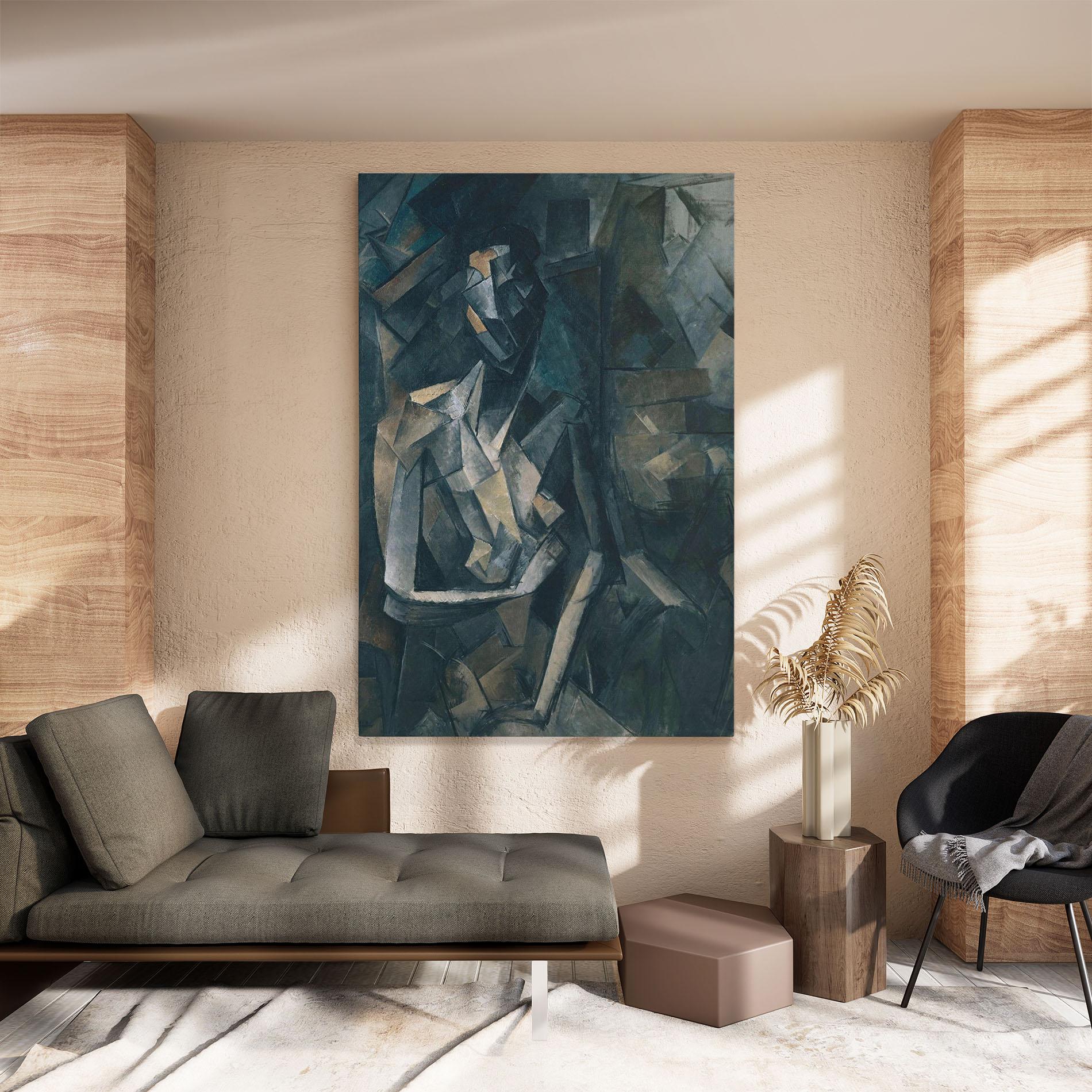 Leinwandbild Dans Un Fauteuil mockup 8