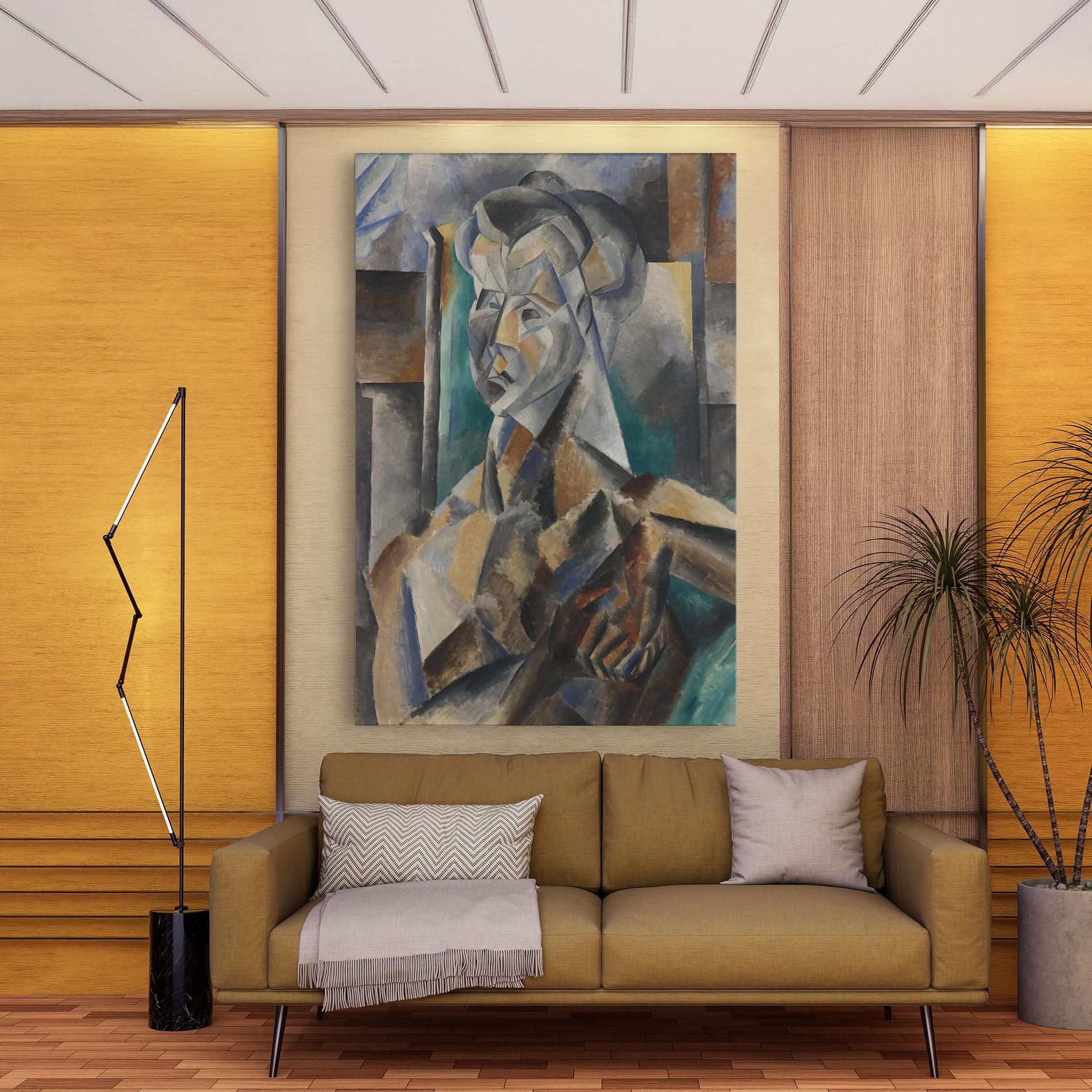 Leinwandbild Buste De Femme mockup 9