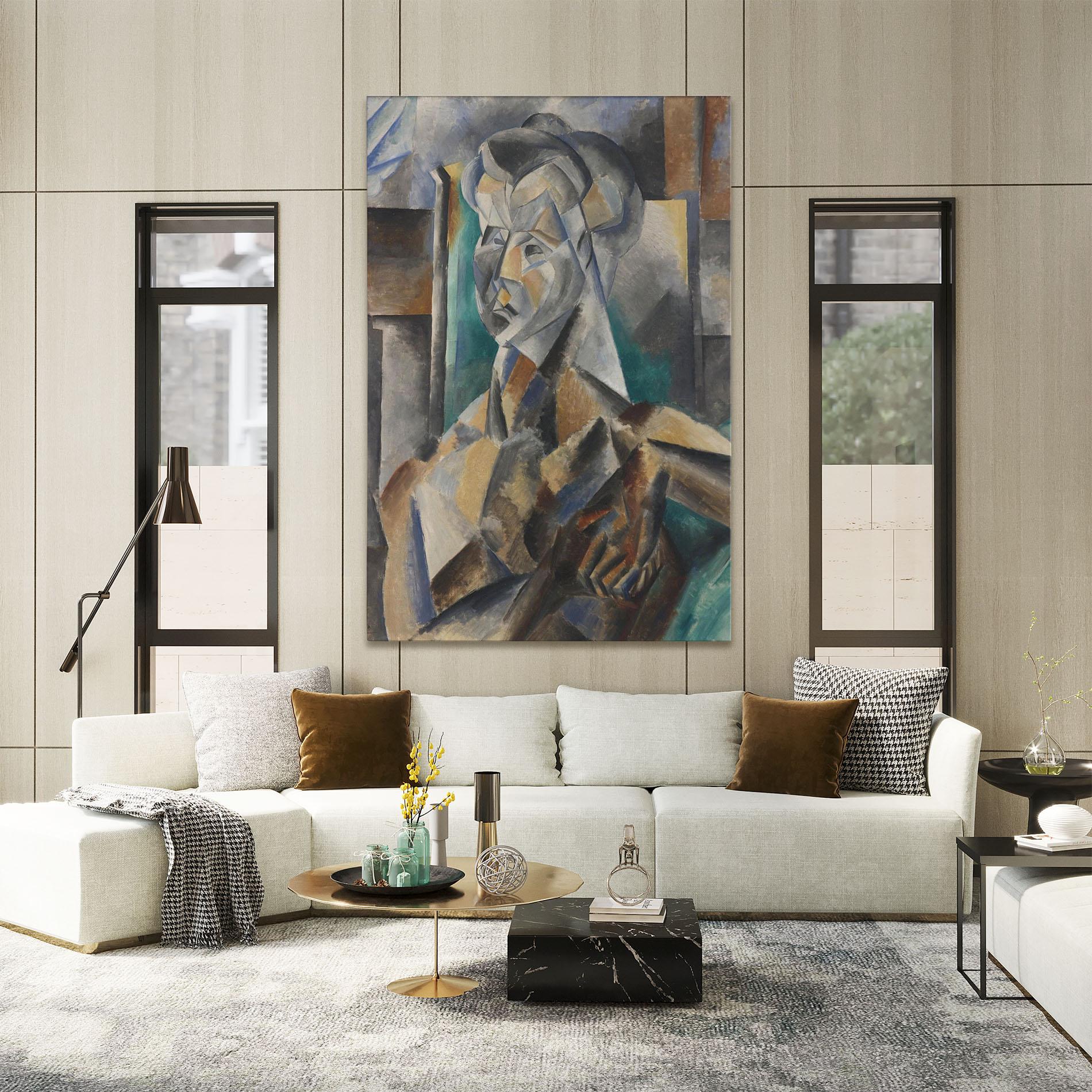 Leinwandbild Buste De Femme mockup 2