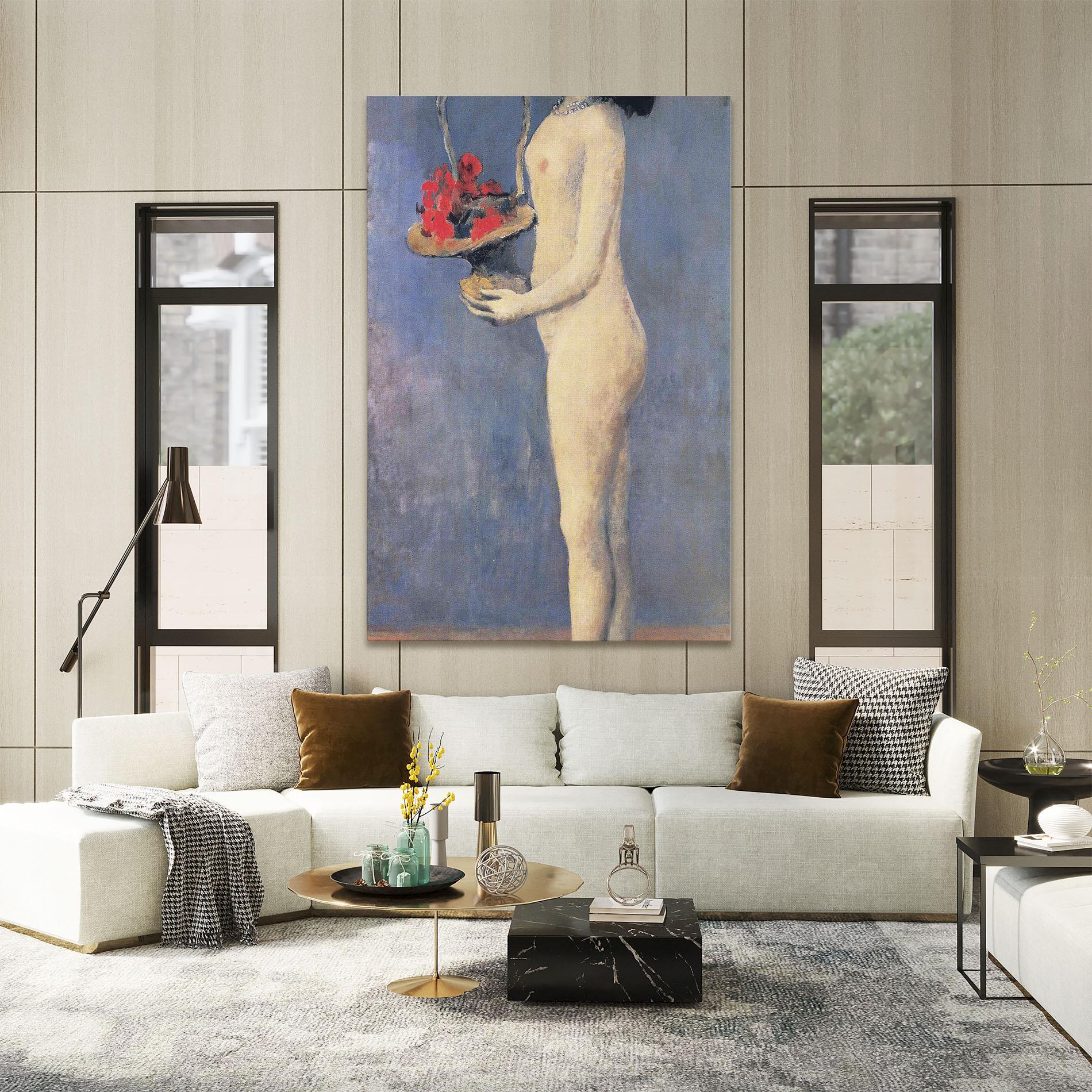 Leinwandbild Le Panier Fleuri mockup 2