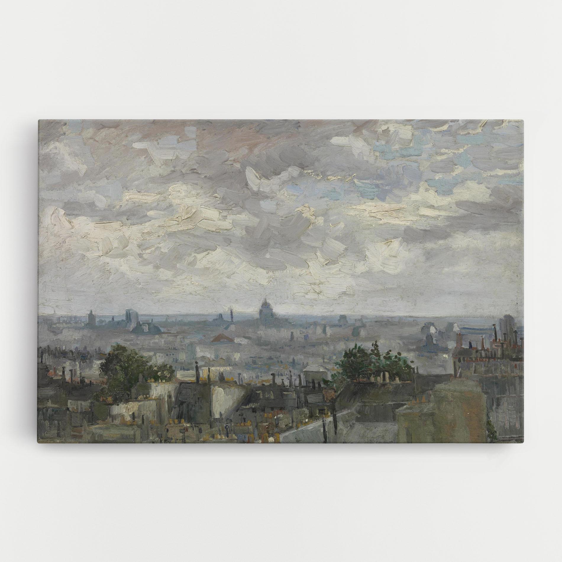 Leinwandbild Gezicht Op Paris mockup 0