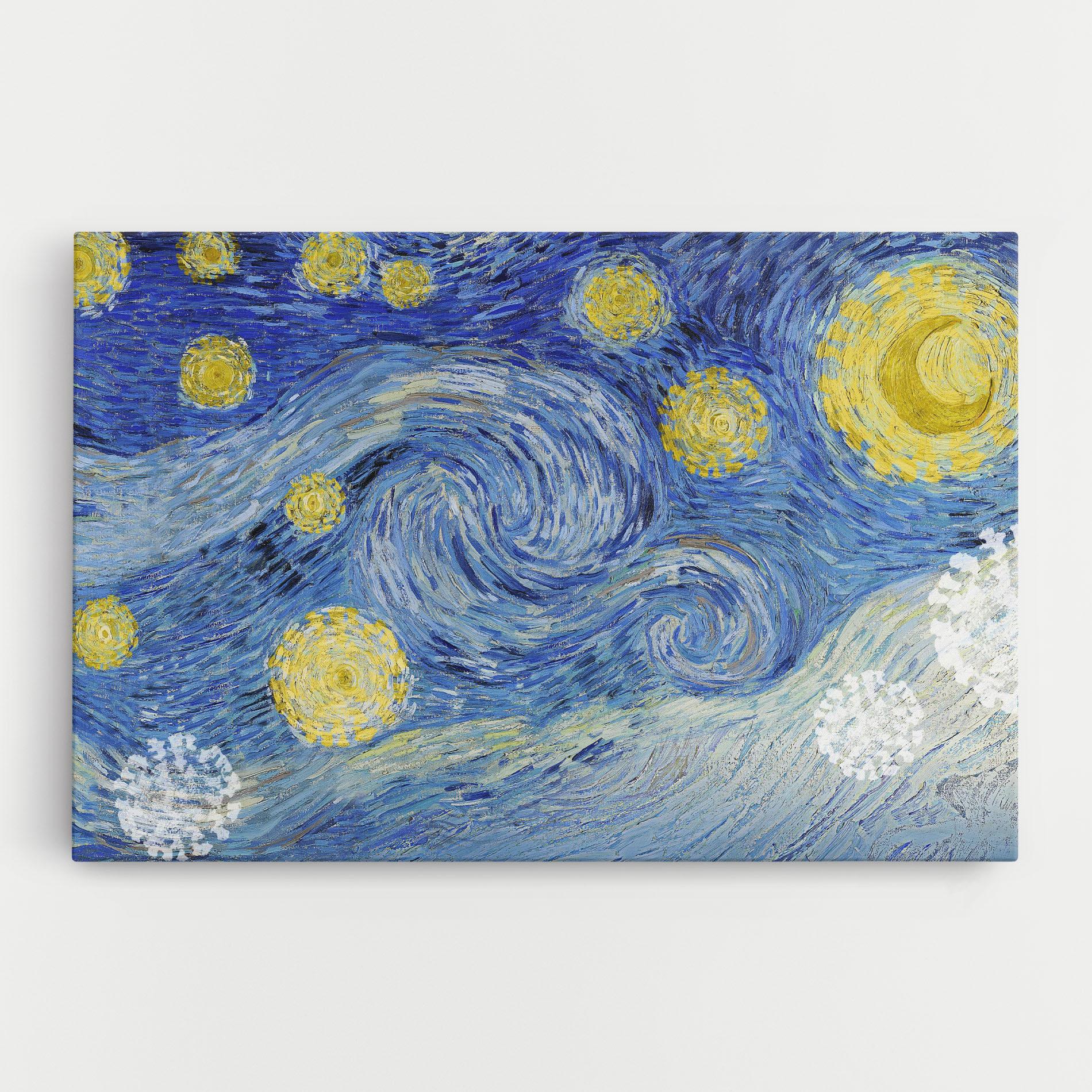 Leinwandbild Van Gogh Starry Night mockup 0
