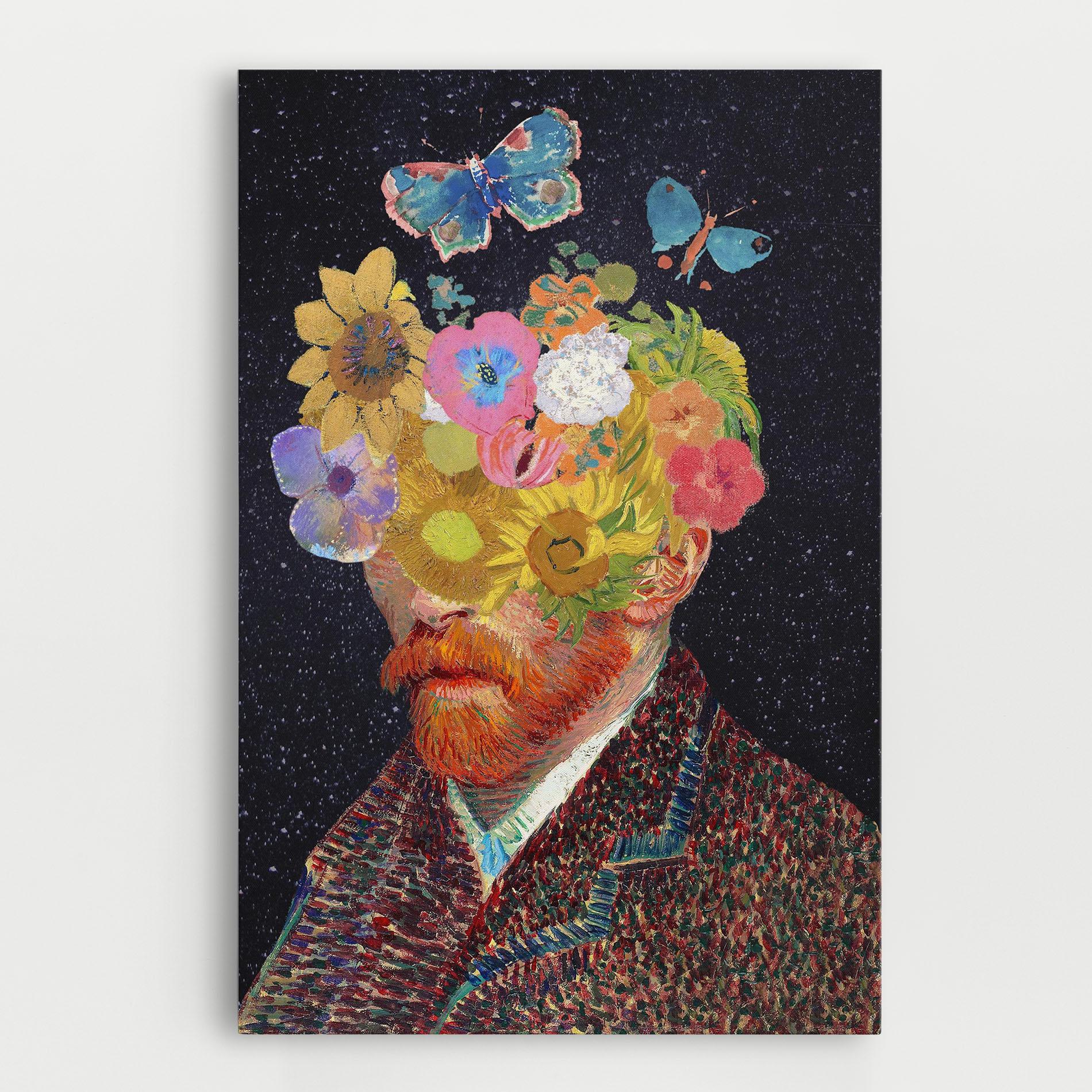 Leinwandbild Flower Self Portrait mockup 0
