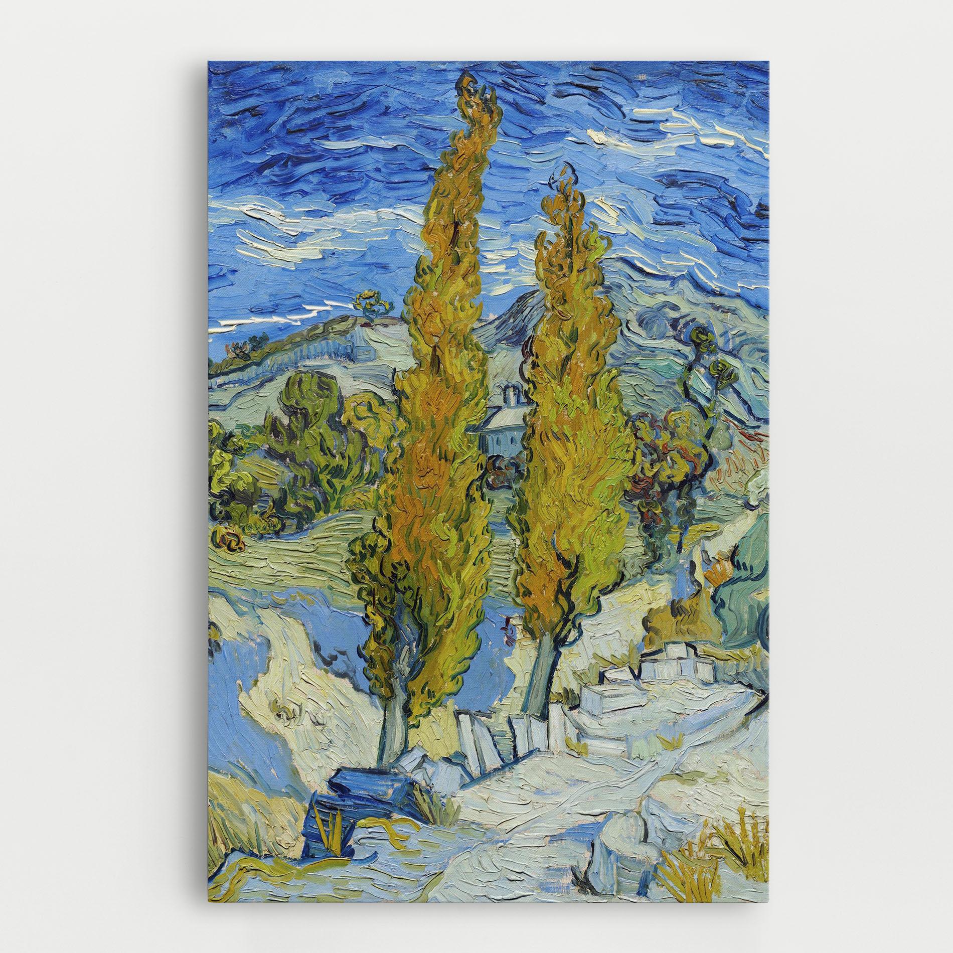 Leinwandbild Poplars At Saint Remy mockup 0