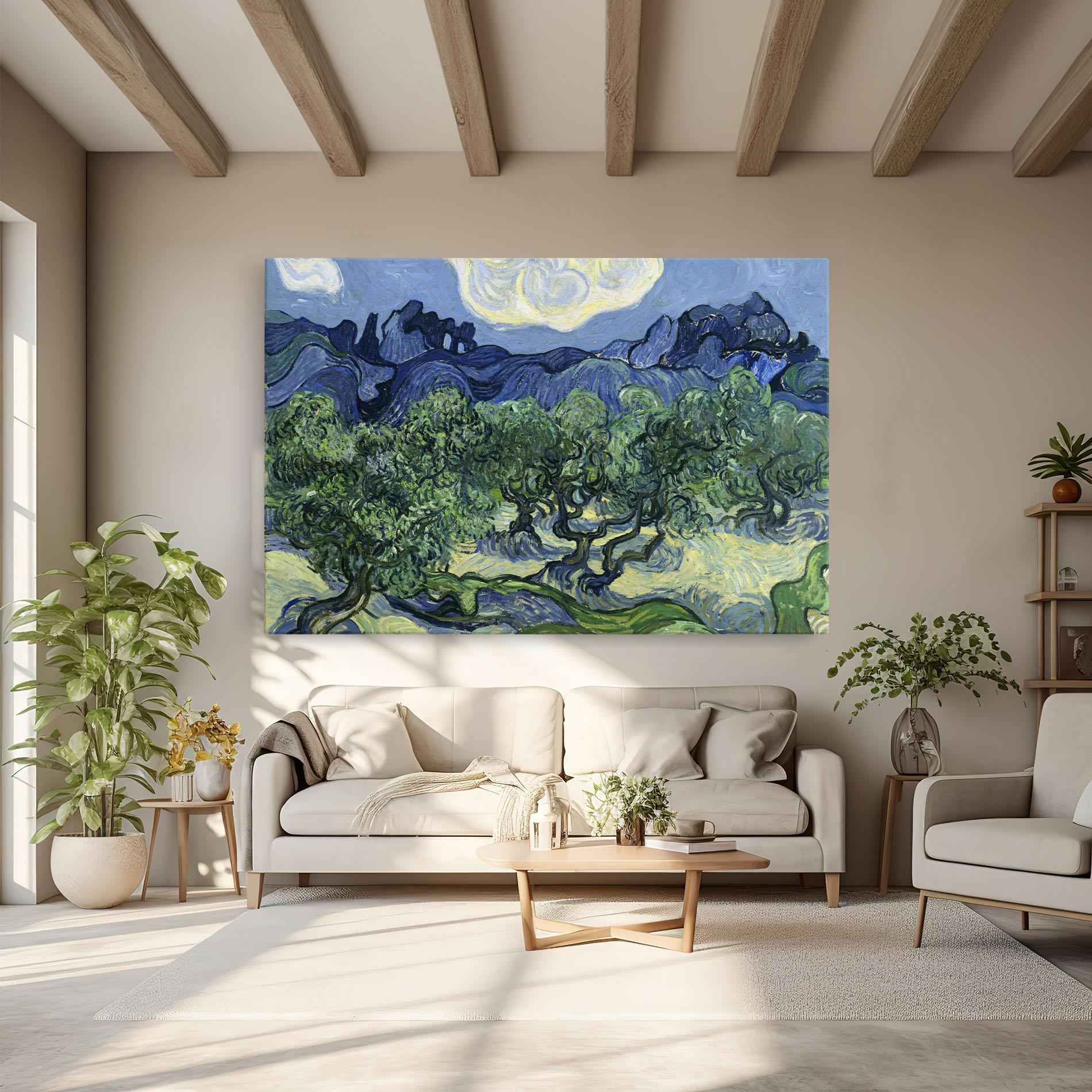Leinwandbild Olive Trees Alpilles mockup 6