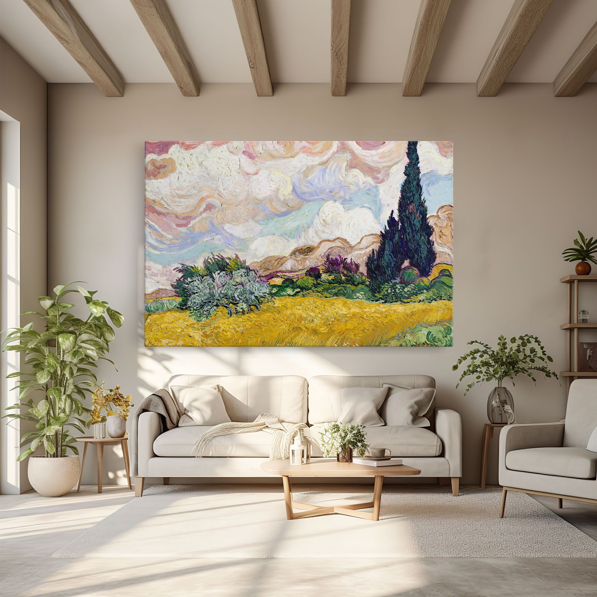 Pastel Wheat Field mockup 6