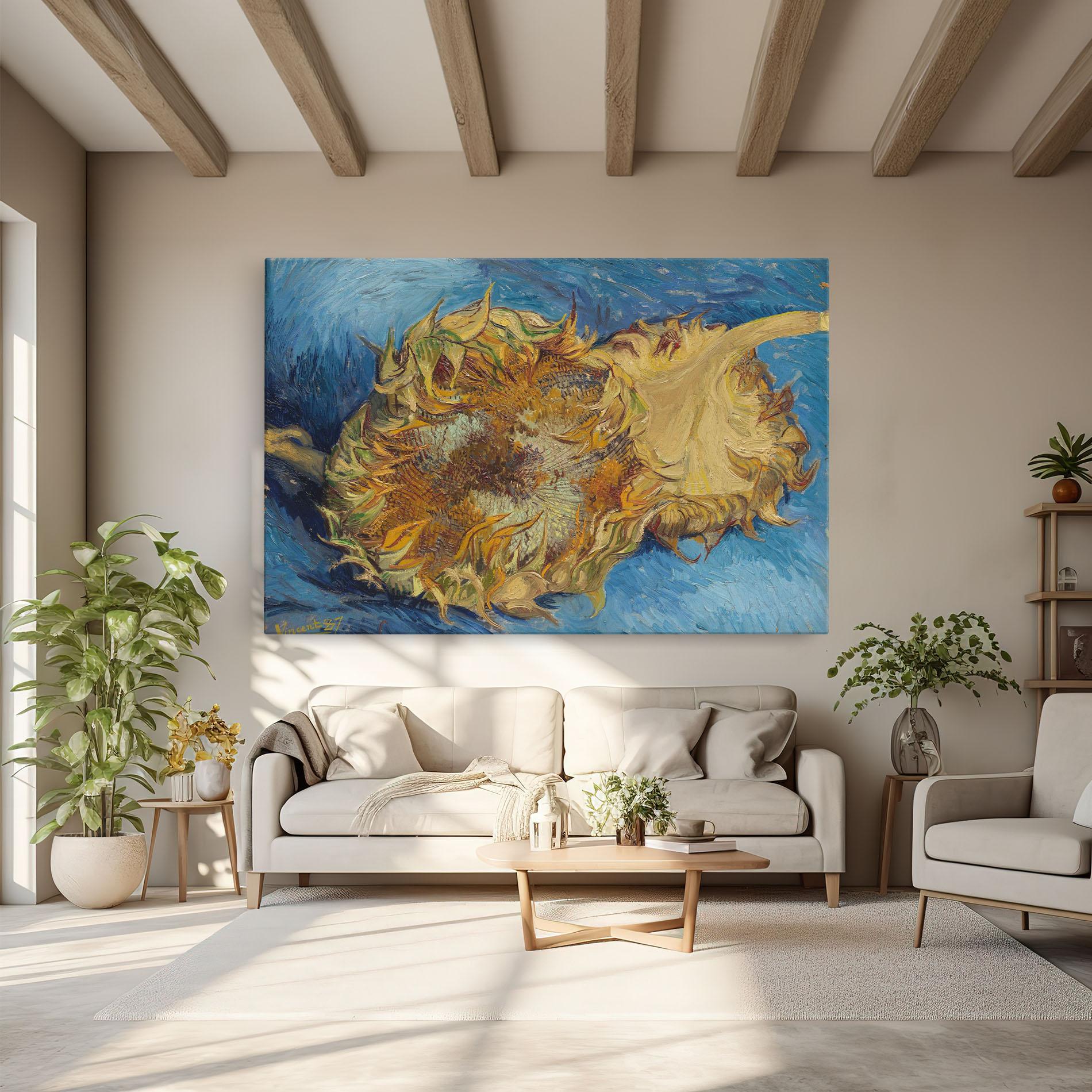 Leinwandbild Sunflowers Van Gogh mockup 6