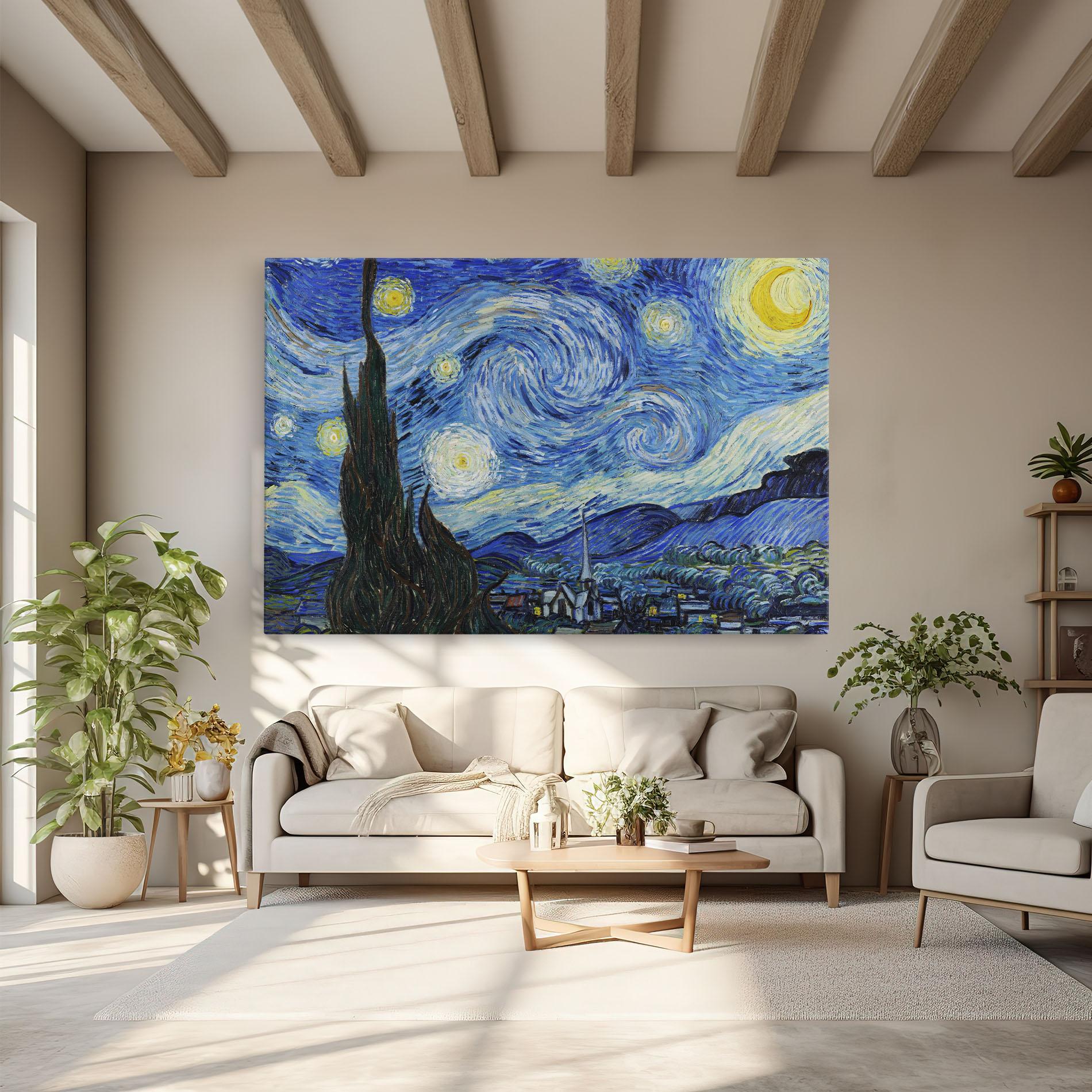 Leinwandbild The Starry Night mockup 6