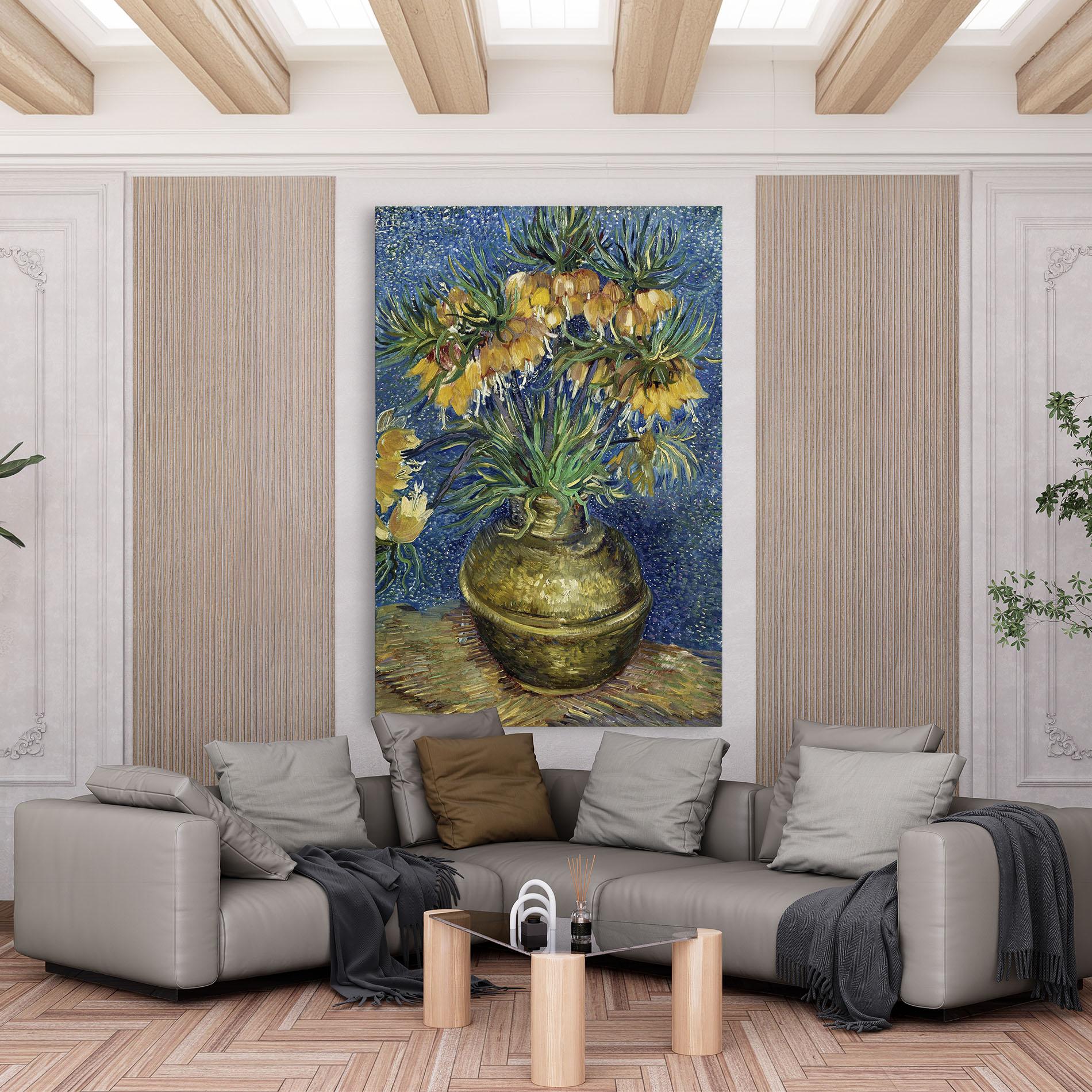 Leinwandbild Imperial Fritillaries Art mockup 6