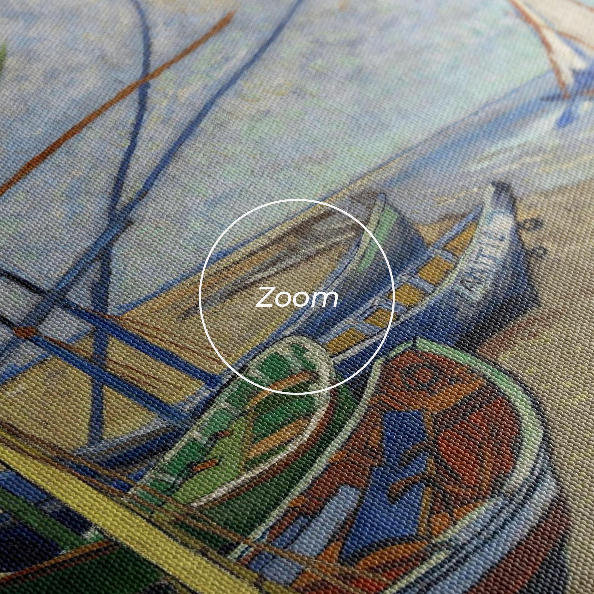 Leinwandbild Boats Beach mockup 3