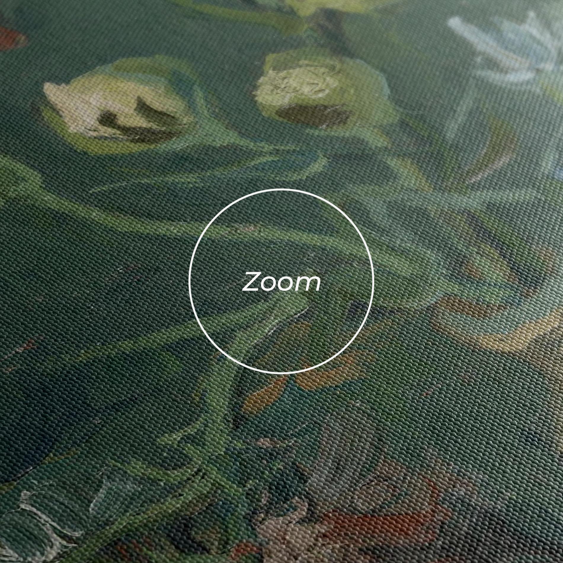 Leinwandbild Flesje Met Pioenrozen mockup 3