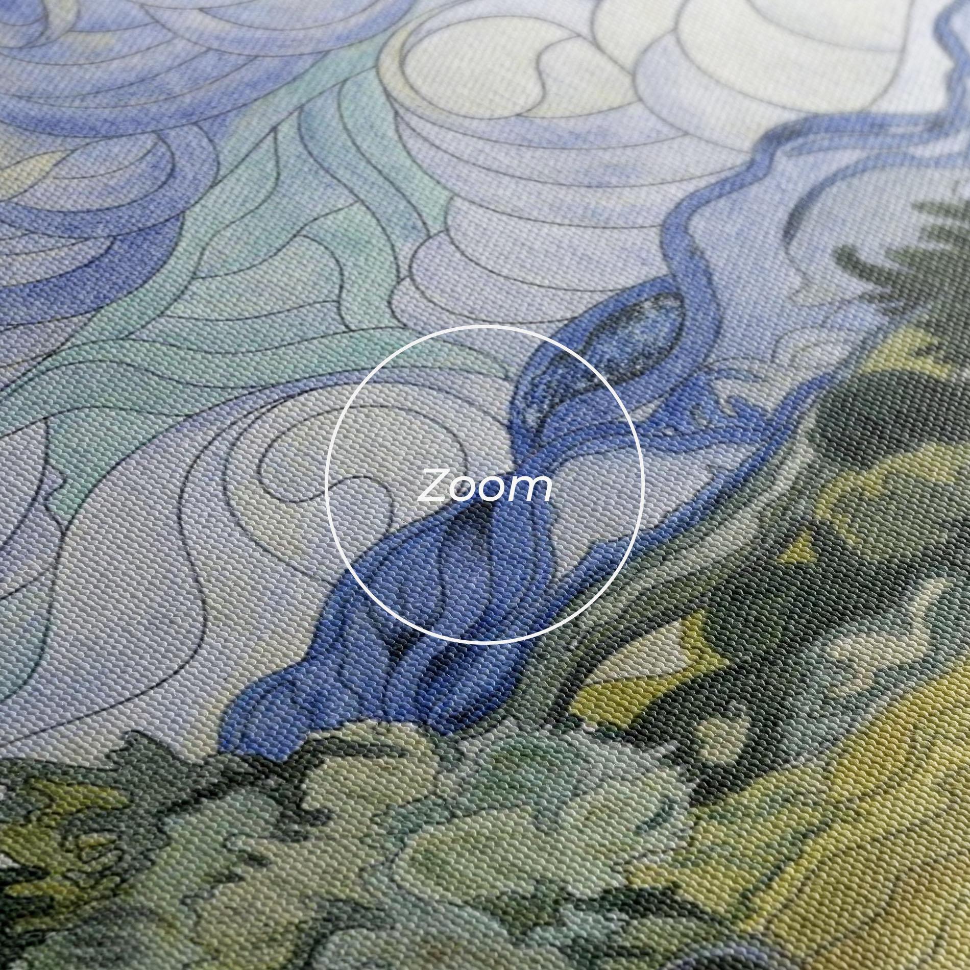 Leinwandbild Wheat Field Cypresses mockup 3