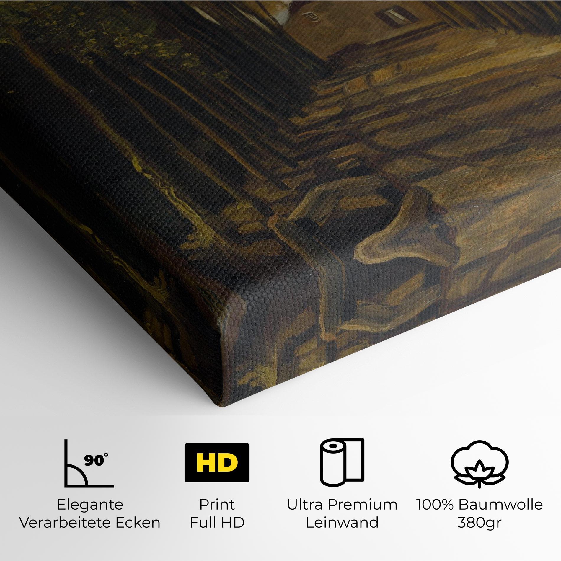 Leinwandbild Avenue Of Poplars Autumn mockup 4