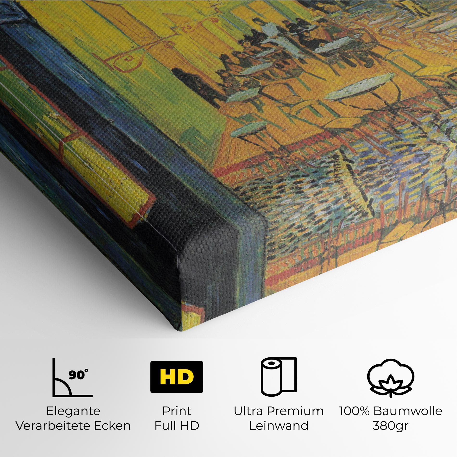 Leinwandbild Cafe Terrace At Night mockup 4