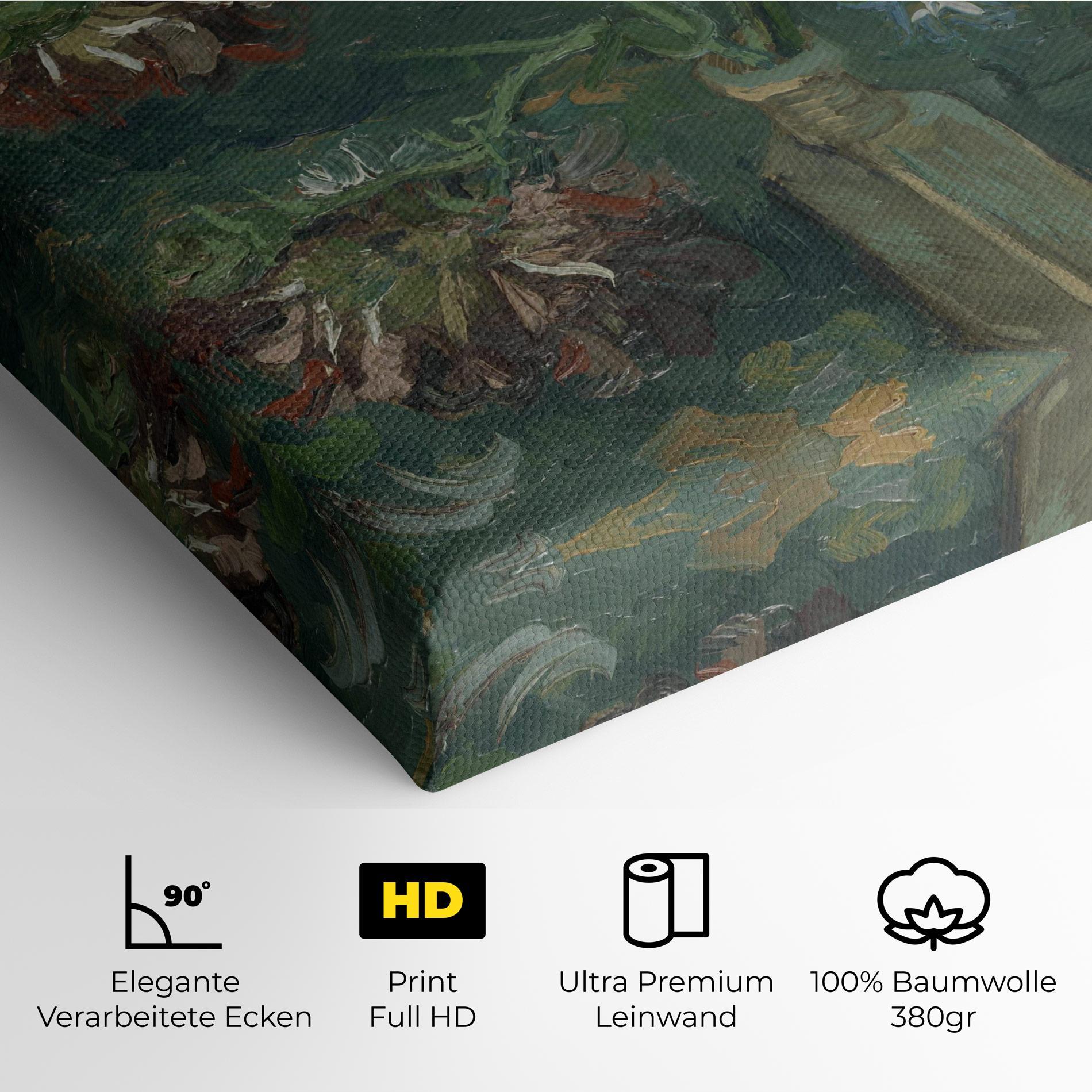 Leinwandbild Flesje Met Pioenrozen mockup 4