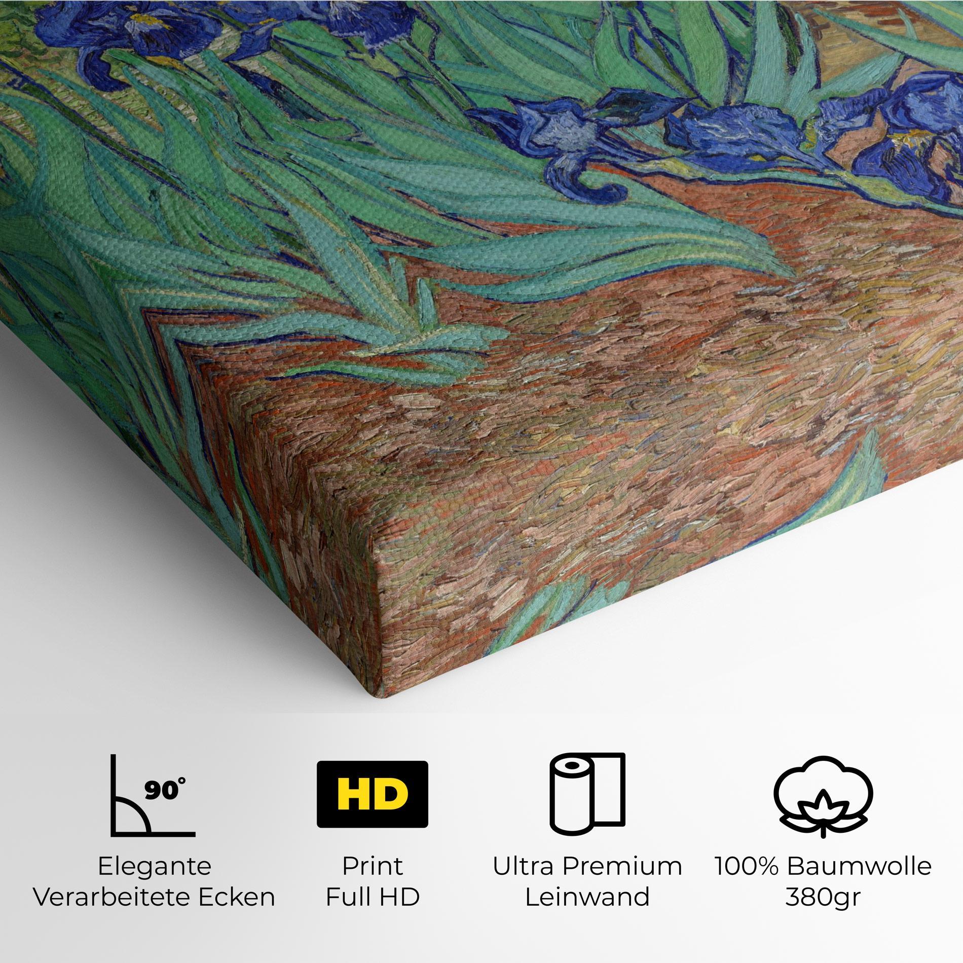 Leinwandbild Irises Van Gogh mockup 4