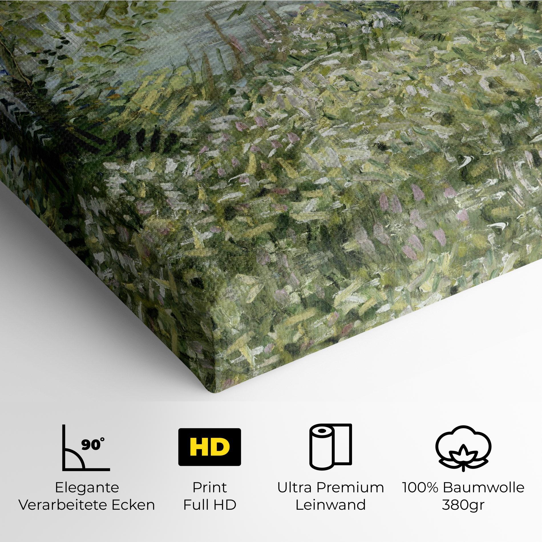 Leinwandbild River Bank Springtime mockup 4