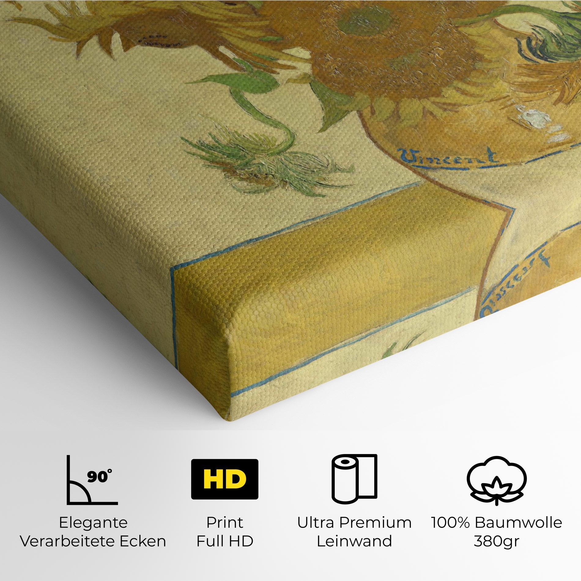 Leinwandbild Sunflowers Vase Art mockup 4