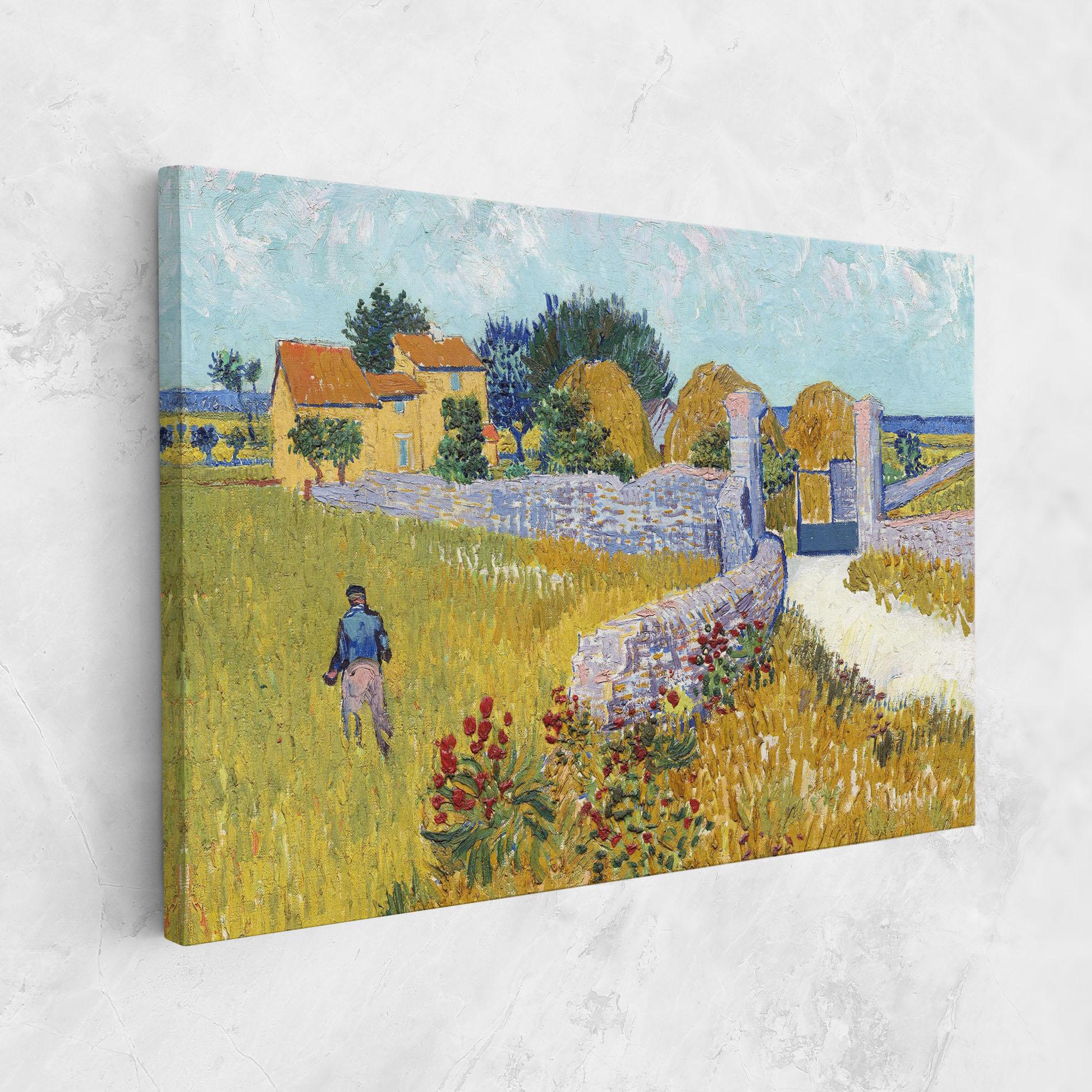 Leinwandbild Farmhouse In Provence mockup 1