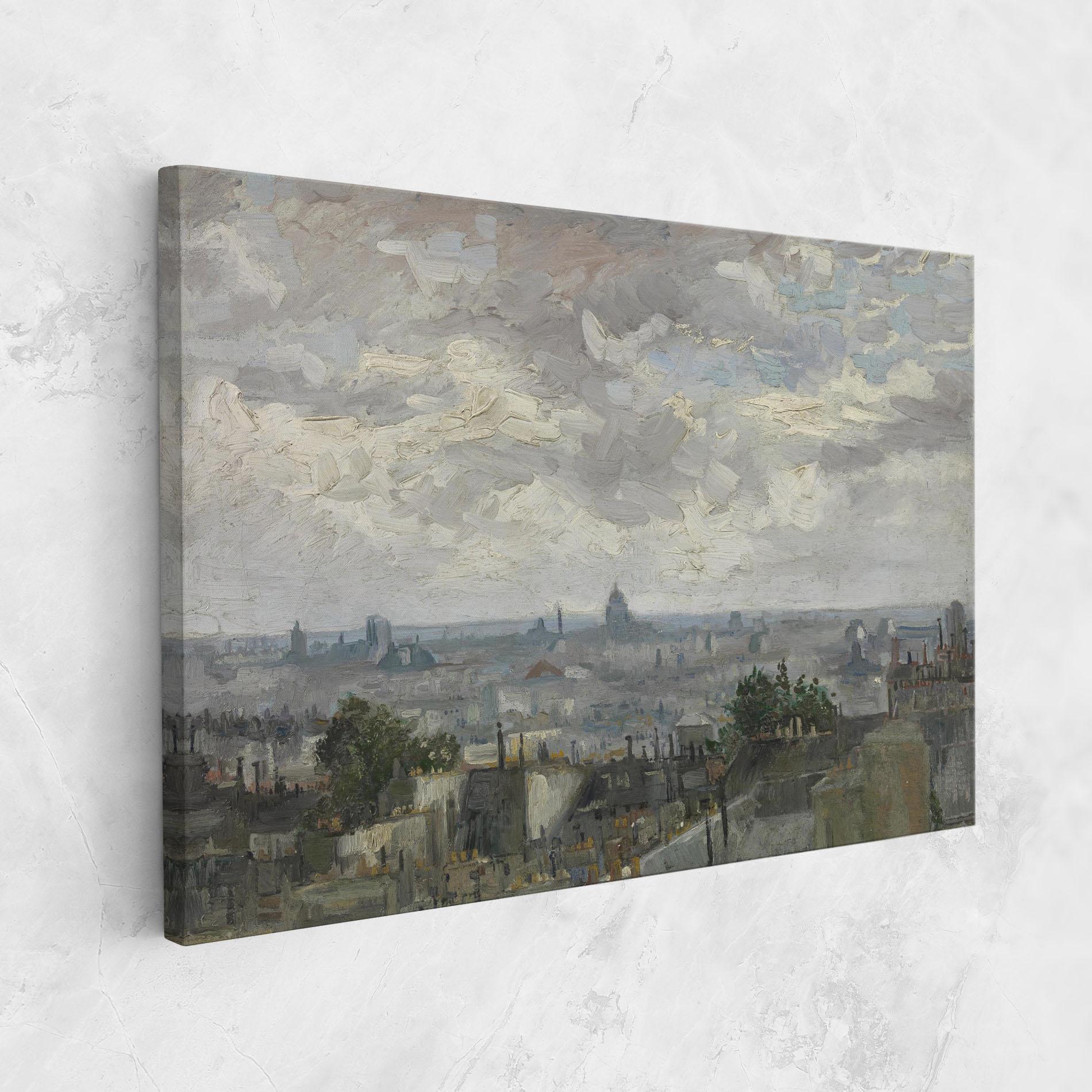 Leinwandbild Gezicht Op Paris mockup 1
