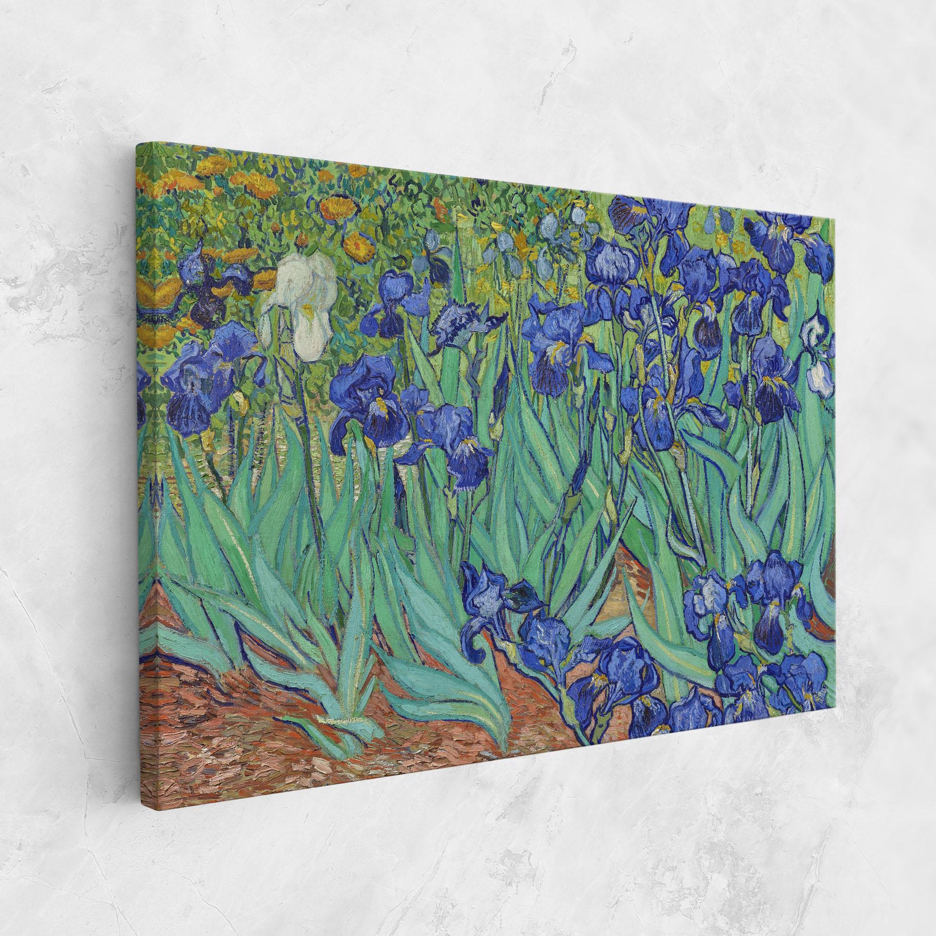 Leinwandbild Irises Van Gogh mockup 1