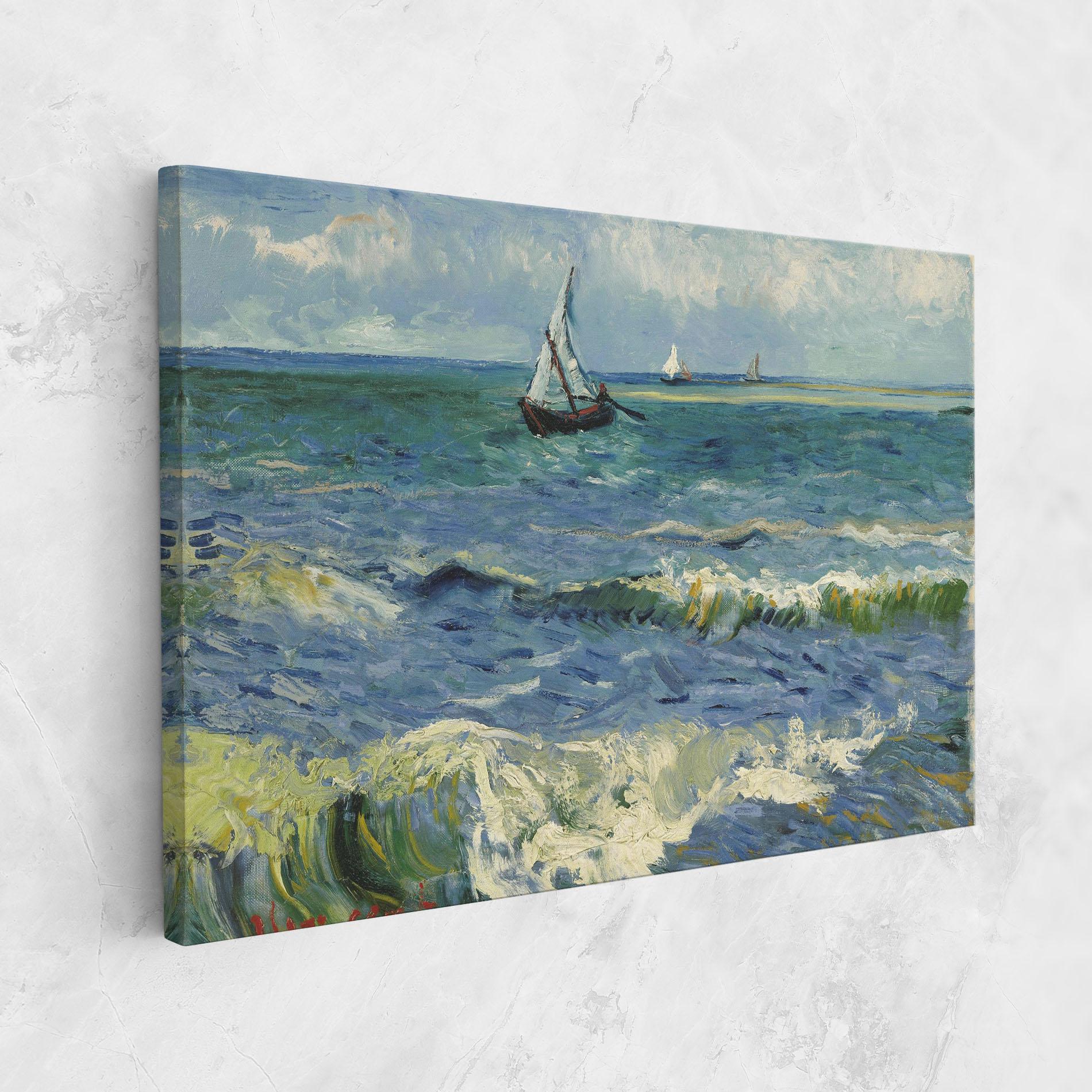 Leinwandbild Zeegezicht Saintes Maries mockup 1