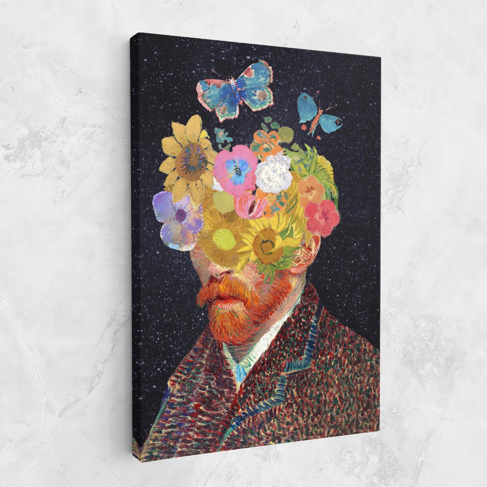 Leinwandbild Flower Self Portrait mockup 1