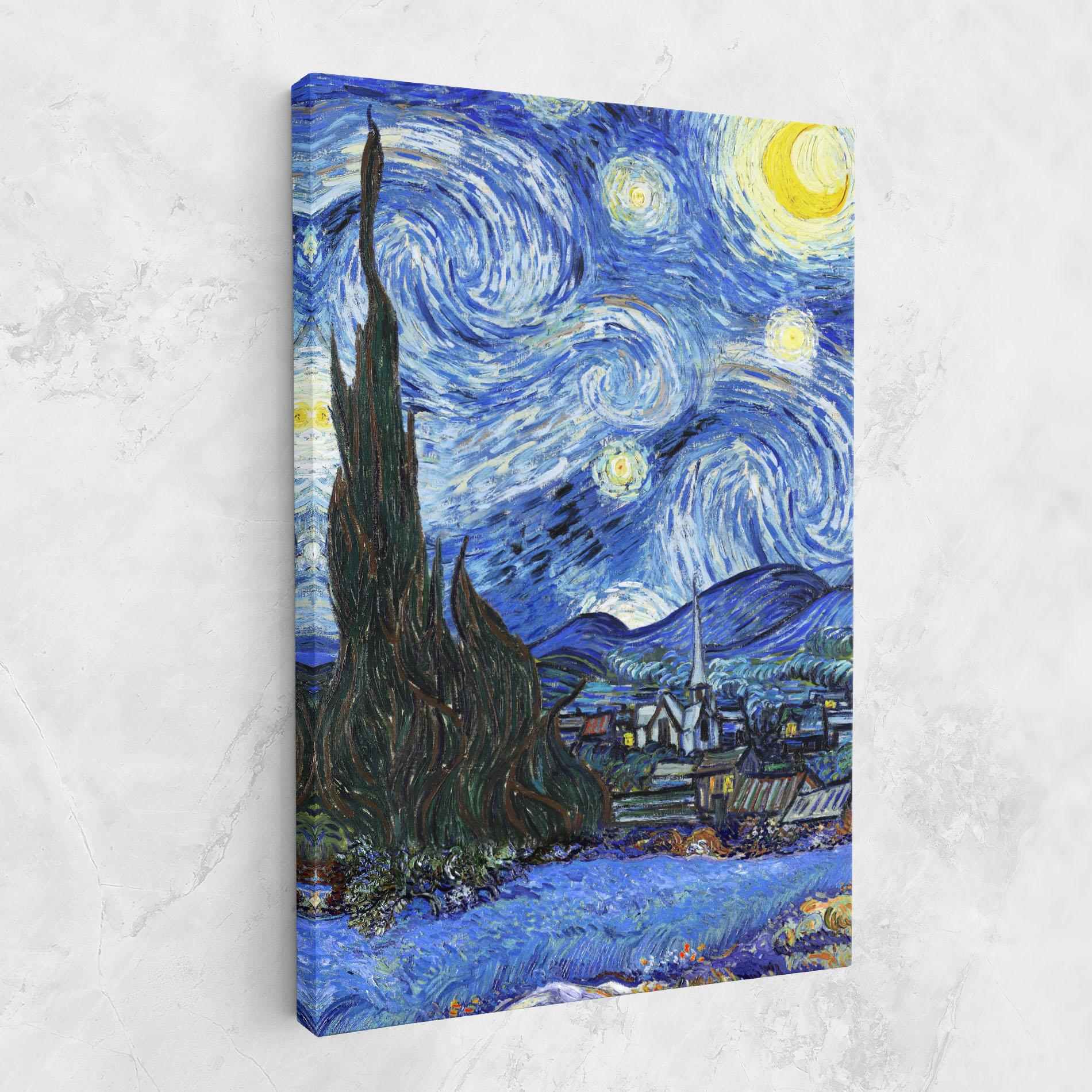Leinwandbild Starry Night Art mockup 1