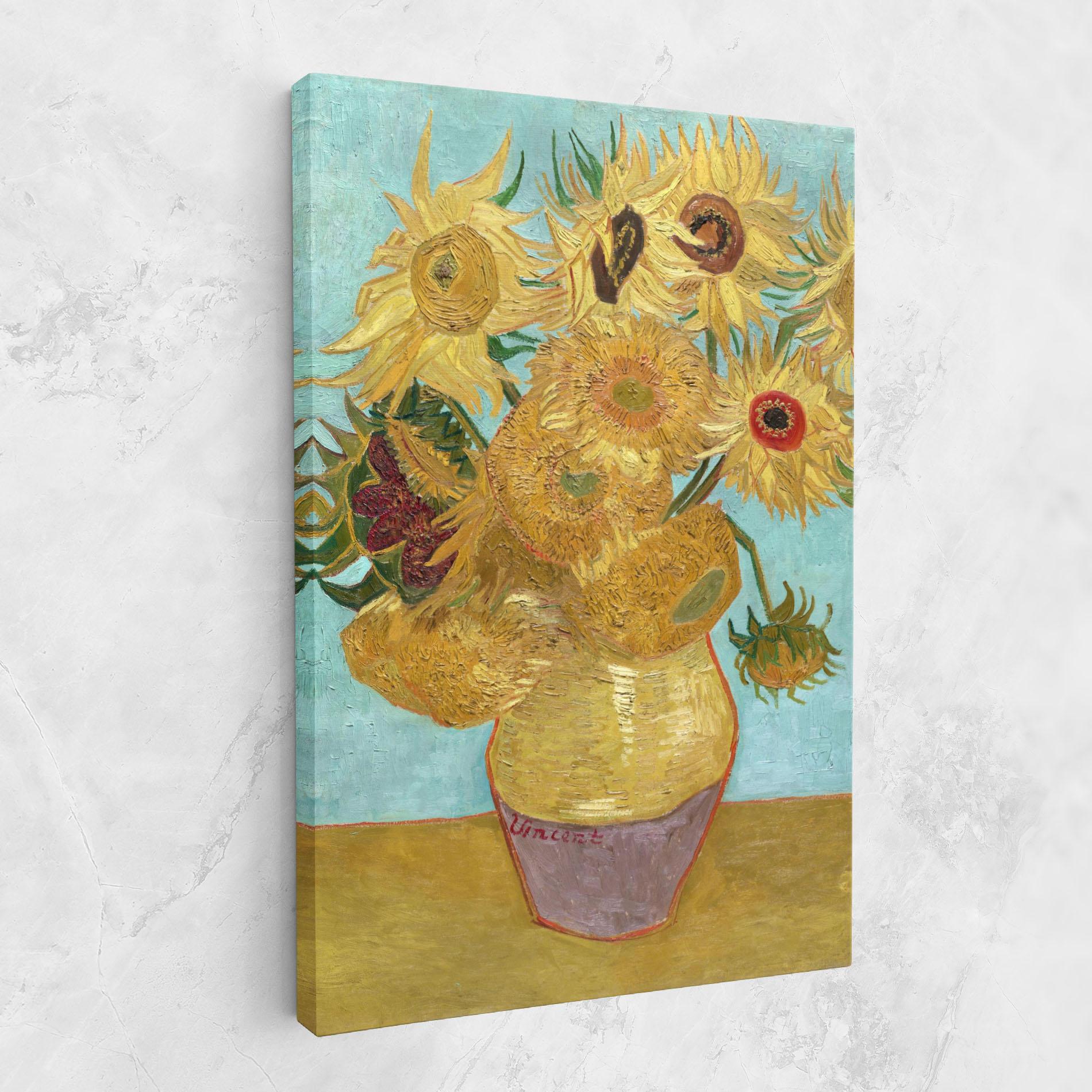 Leinwandbild Twelve Sunflowers mockup 1